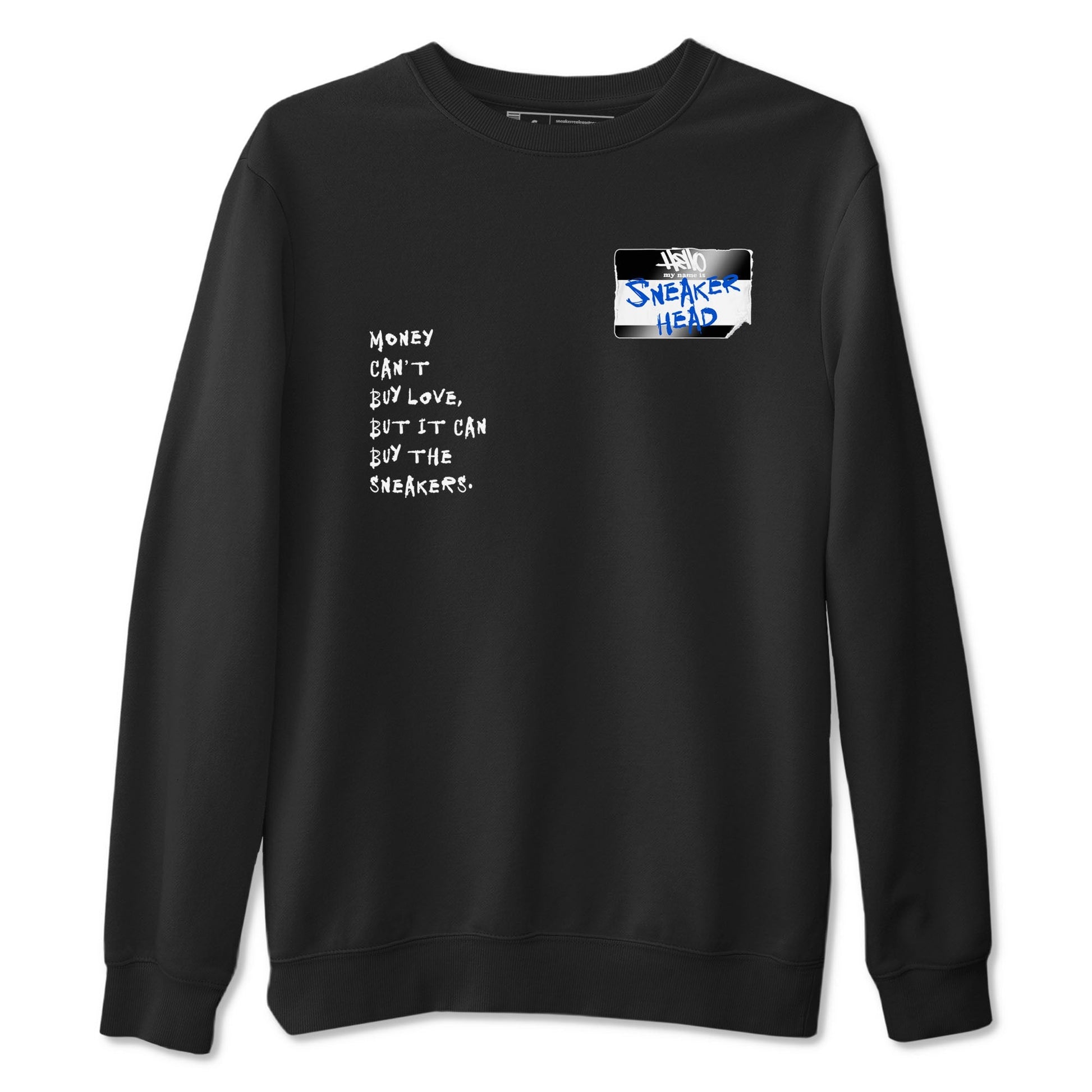 Sneakerhead Badge Sneaker Tees - Air Jordan 11 Black and Varsity Royal