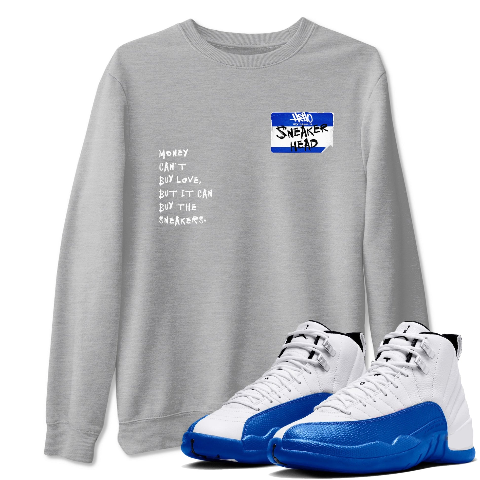 Sneakerhead Badge Sneaker Tees - Air Jordan 12 Blueberry