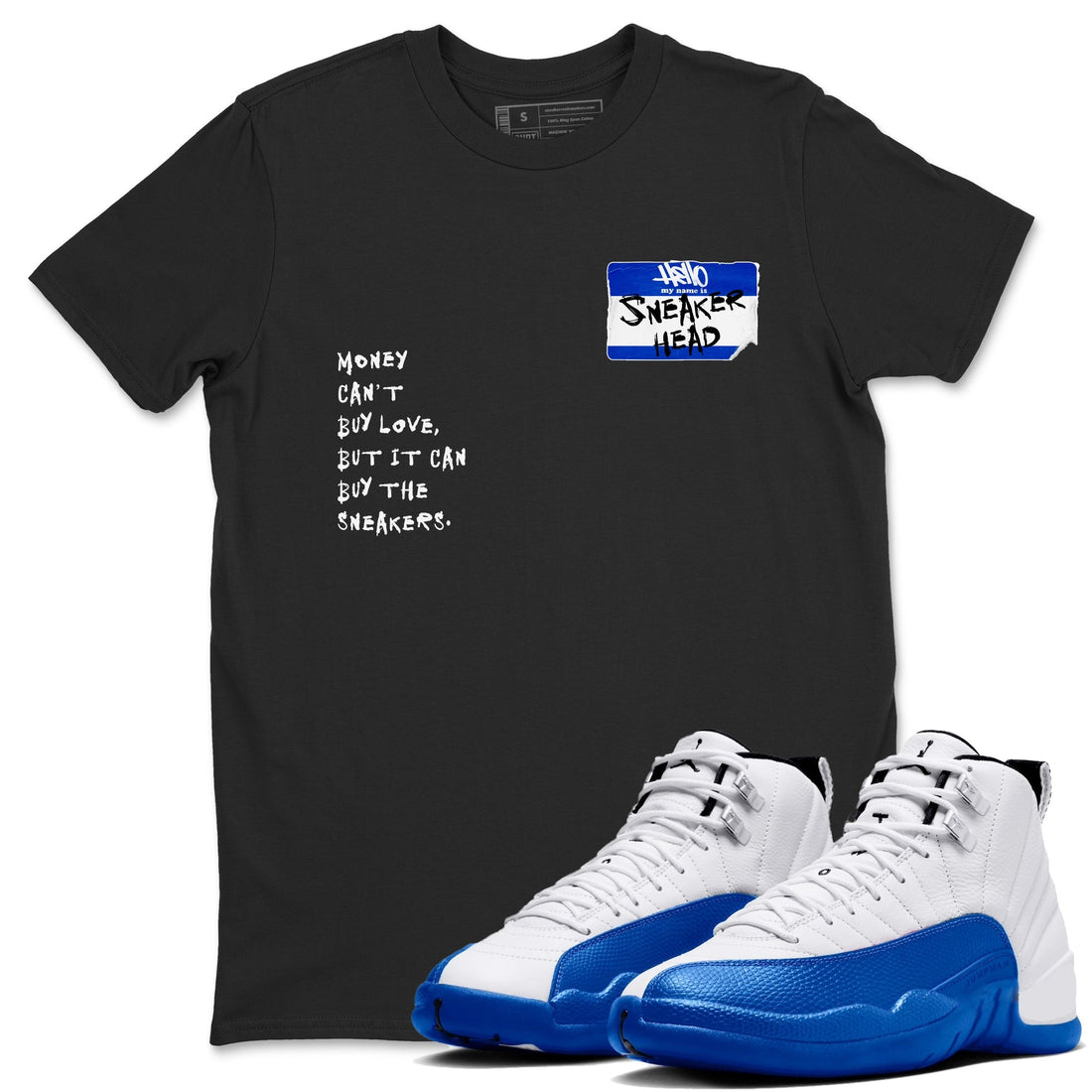 Sneakerhead Badge Sneaker Tees - Air Jordan 12 Blueberry