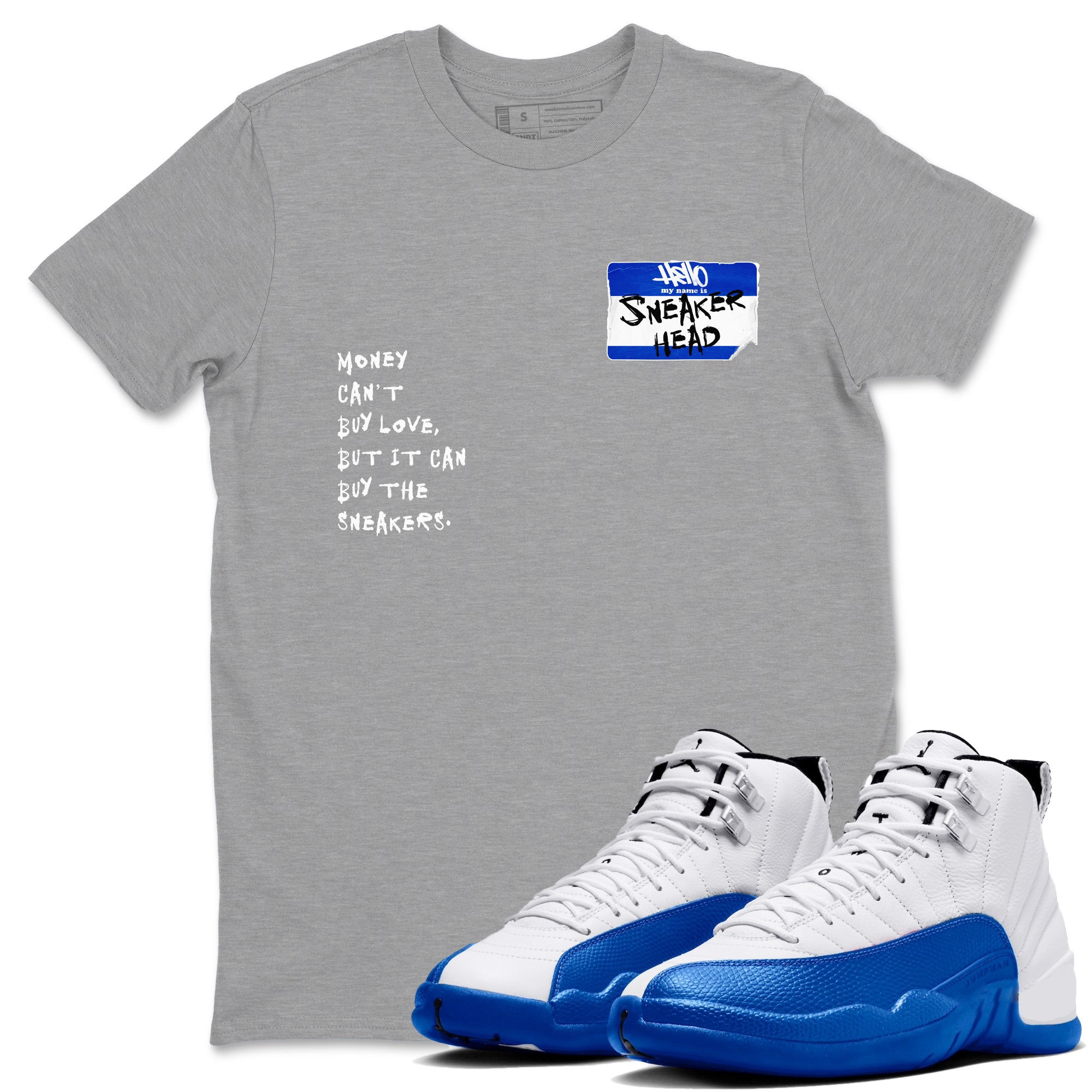Sneakerhead Badge Sneaker Tees - Air Jordan 12 Blueberry