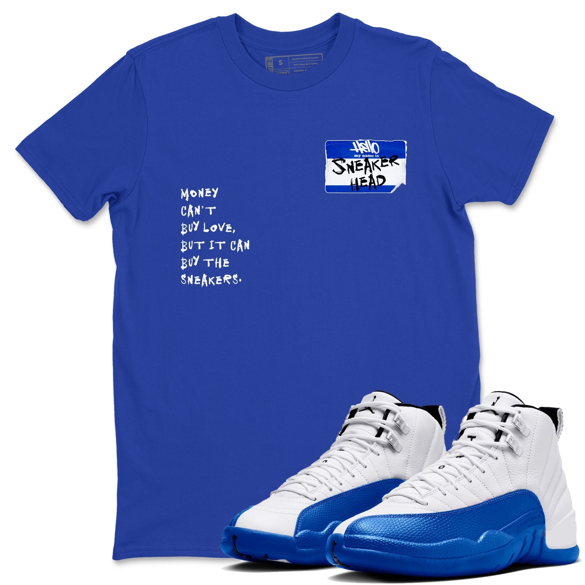 Sneakerhead Badge Sneaker Tees - Air Jordan 12 Blueberry
