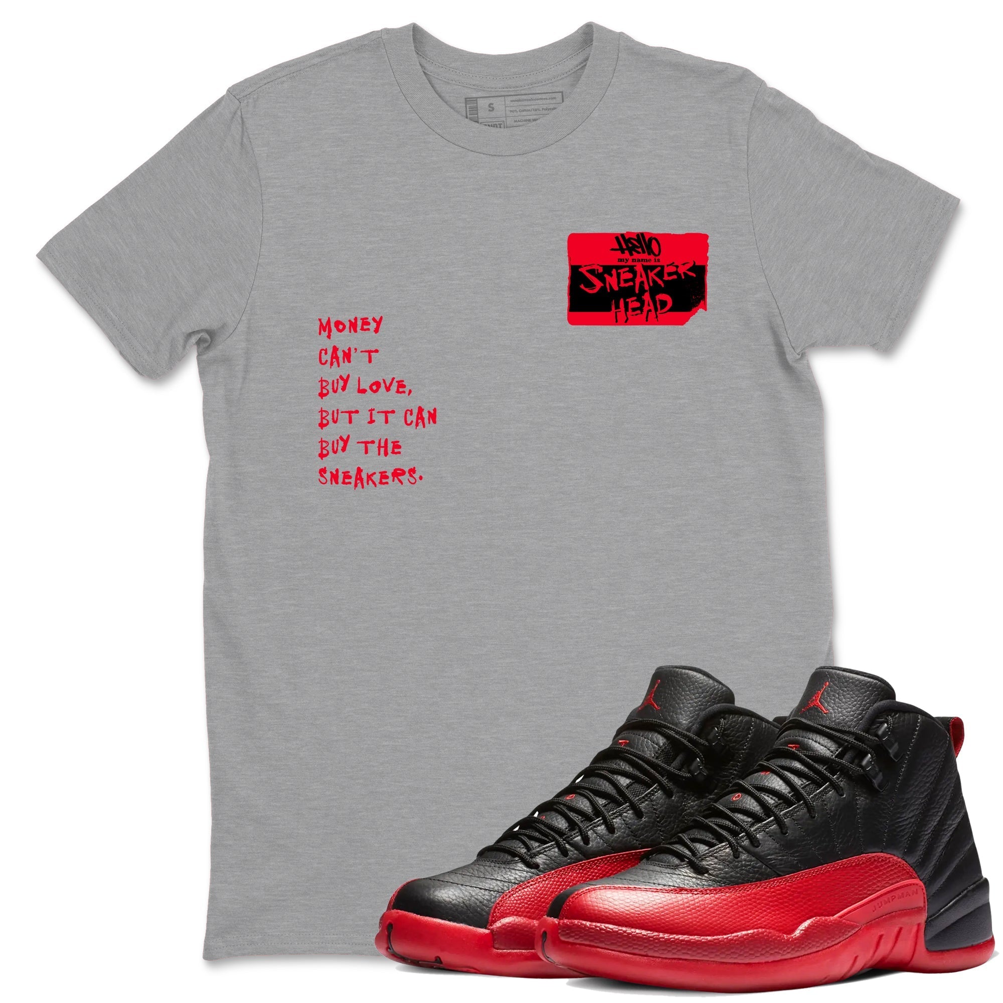 Sneakerhead Badge Sneaker Tees - Air Jordan 12 Flu Game