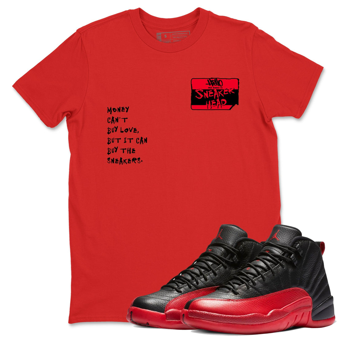 Sneakerhead Badge Sneaker Tees - Air Jordan 12 Flu Game
