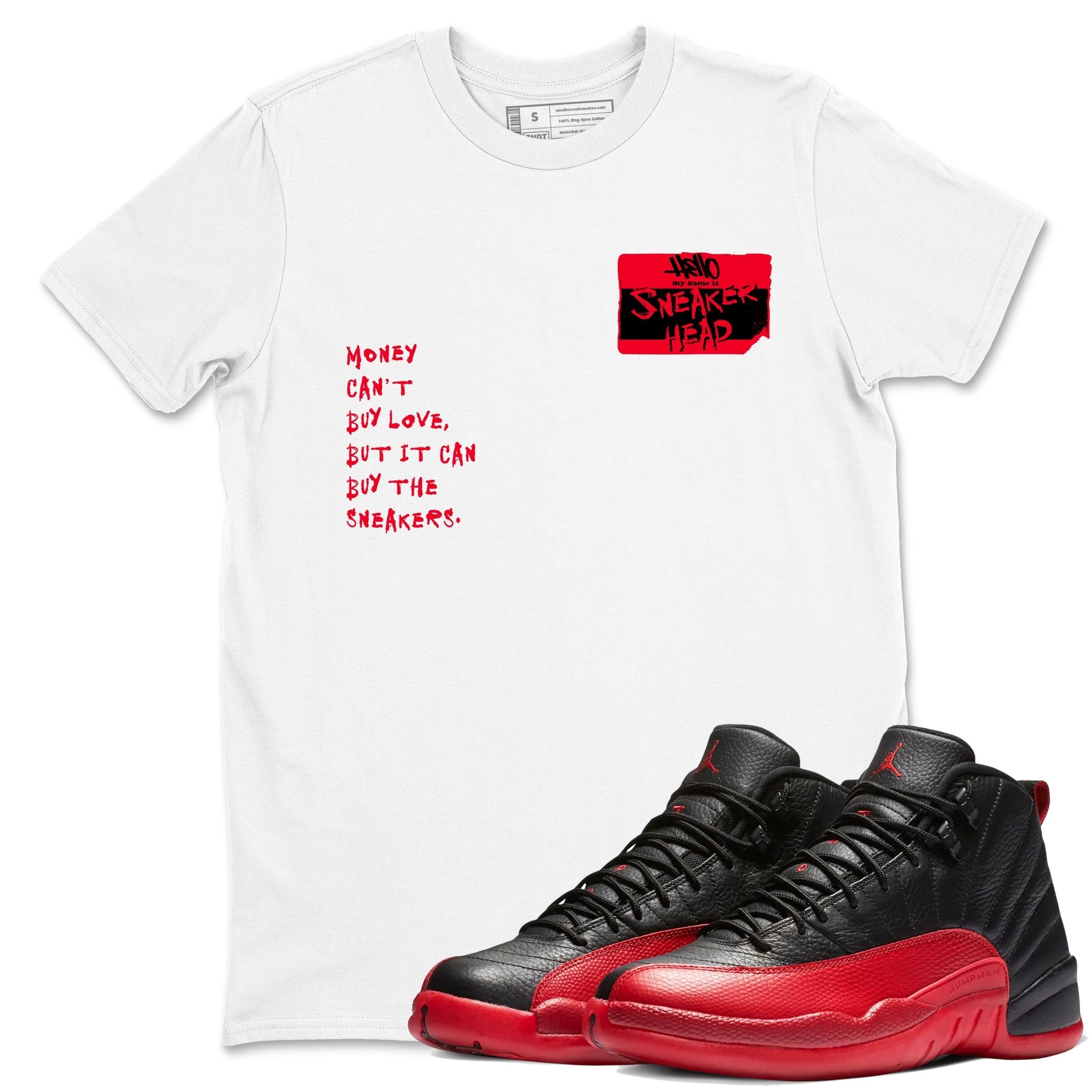 Sneakerhead Badge Sneaker Tees - Air Jordan 12 Flu Game