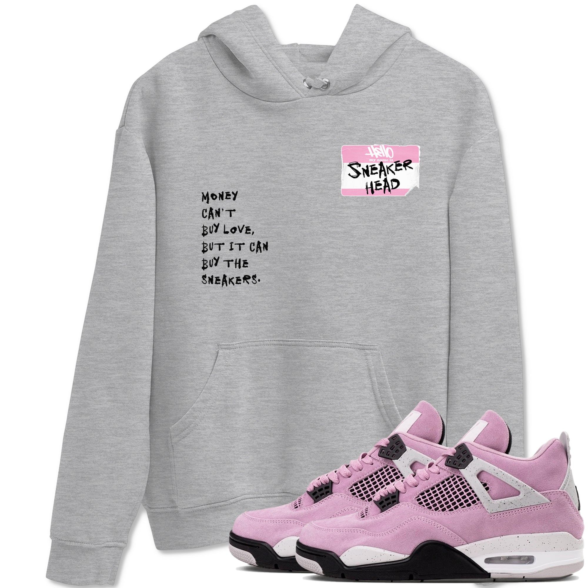 Sneakerhead Badge Sneaker Tees - Air Jordan 4 Orchid