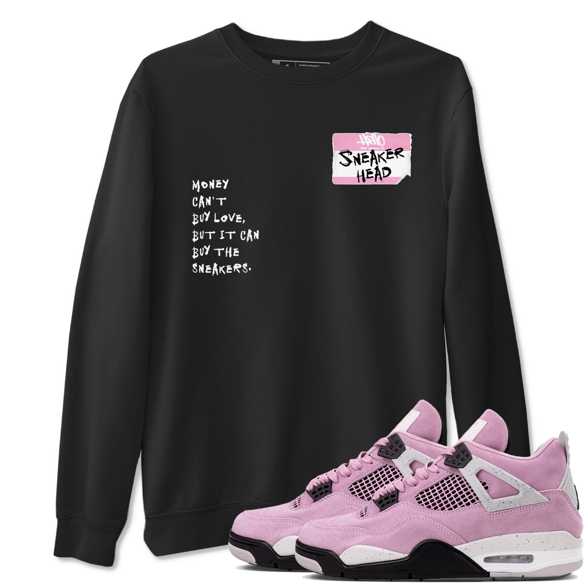 Sneakerhead Badge Sneaker Tees - Air Jordan 4 Orchid