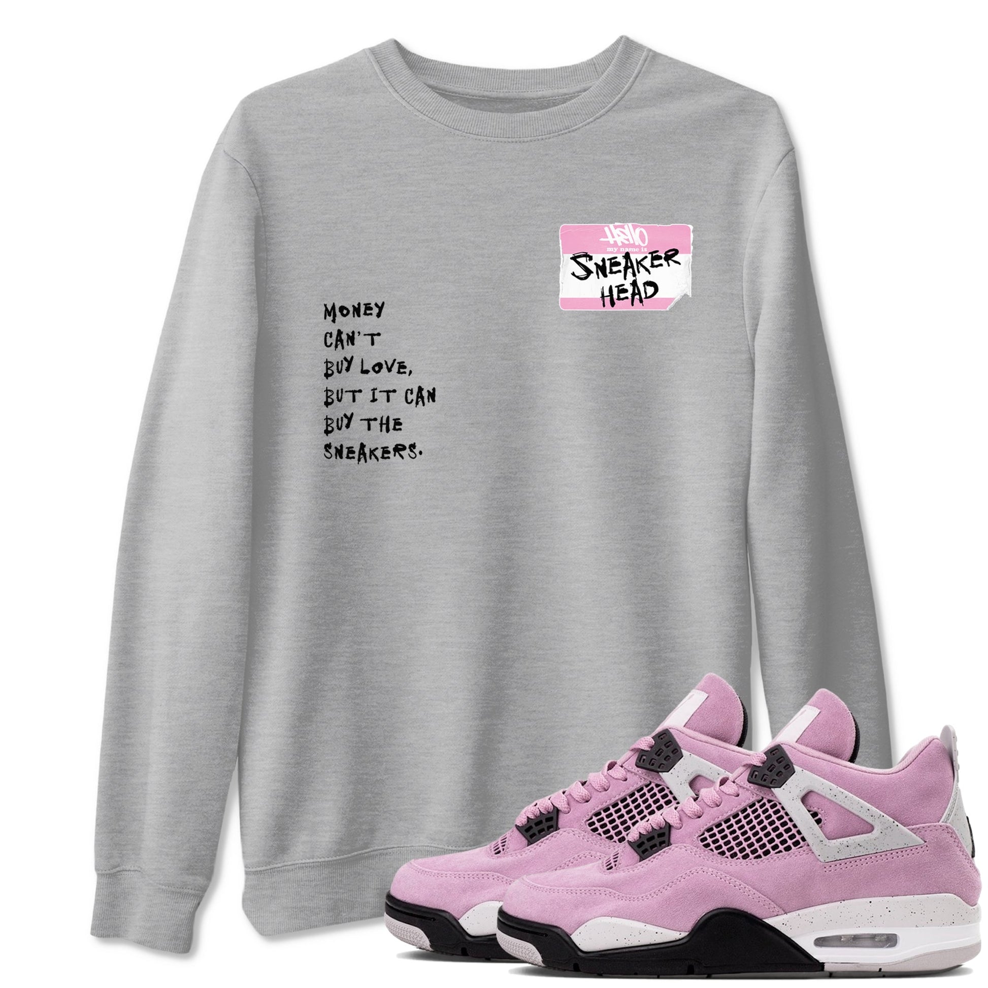 Sneakerhead Badge Sneaker Tees - Air Jordan 4 Orchid
