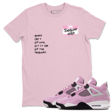 Sneakerhead Badge Sneaker Tees - Air Jordan 4 Orchid