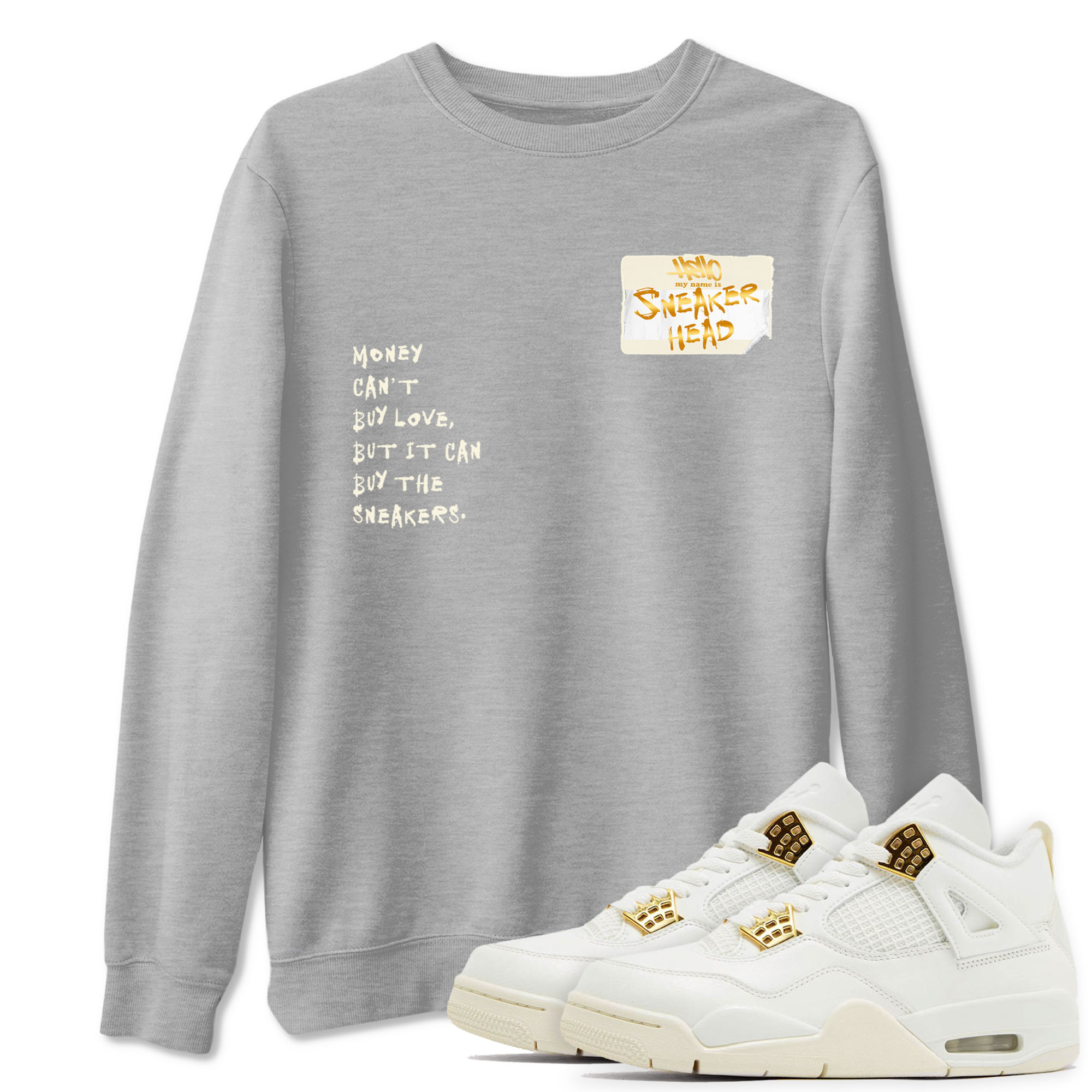 Sneakerhead Badge Sneaker Tees - Air Jordan 4 Sail 2024