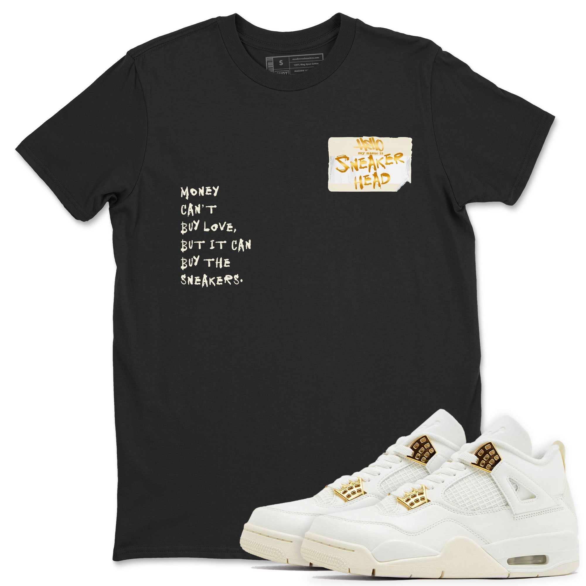 Sneakerhead Badge Sneaker Tees - Air Jordan 4 Sail 2024