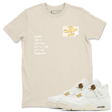 Sneakerhead Badge Sneaker Tees - Air Jordan 4 Sail 2024