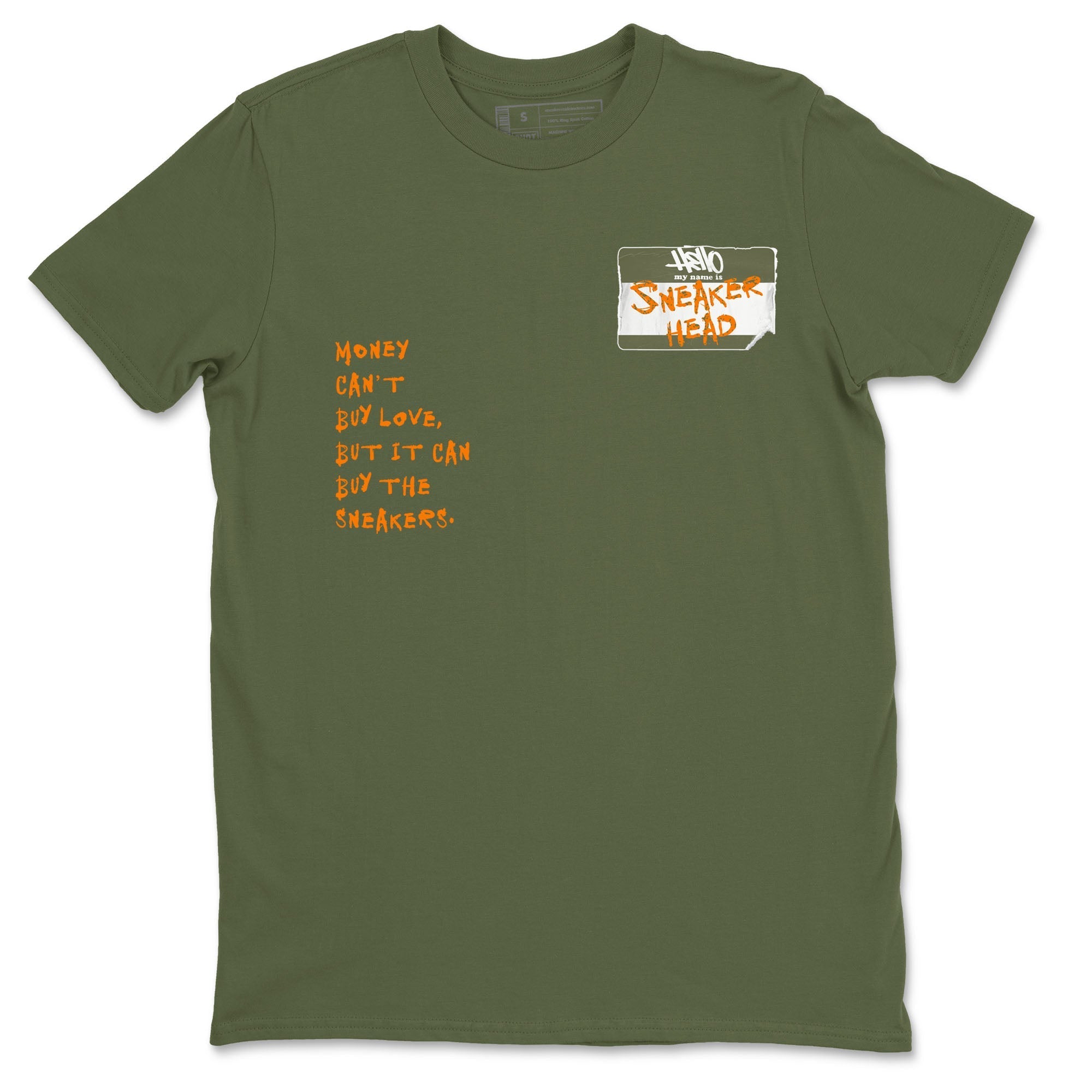 Sneakerhead Badge Sneaker Tees - Air Jordan 5 Olive