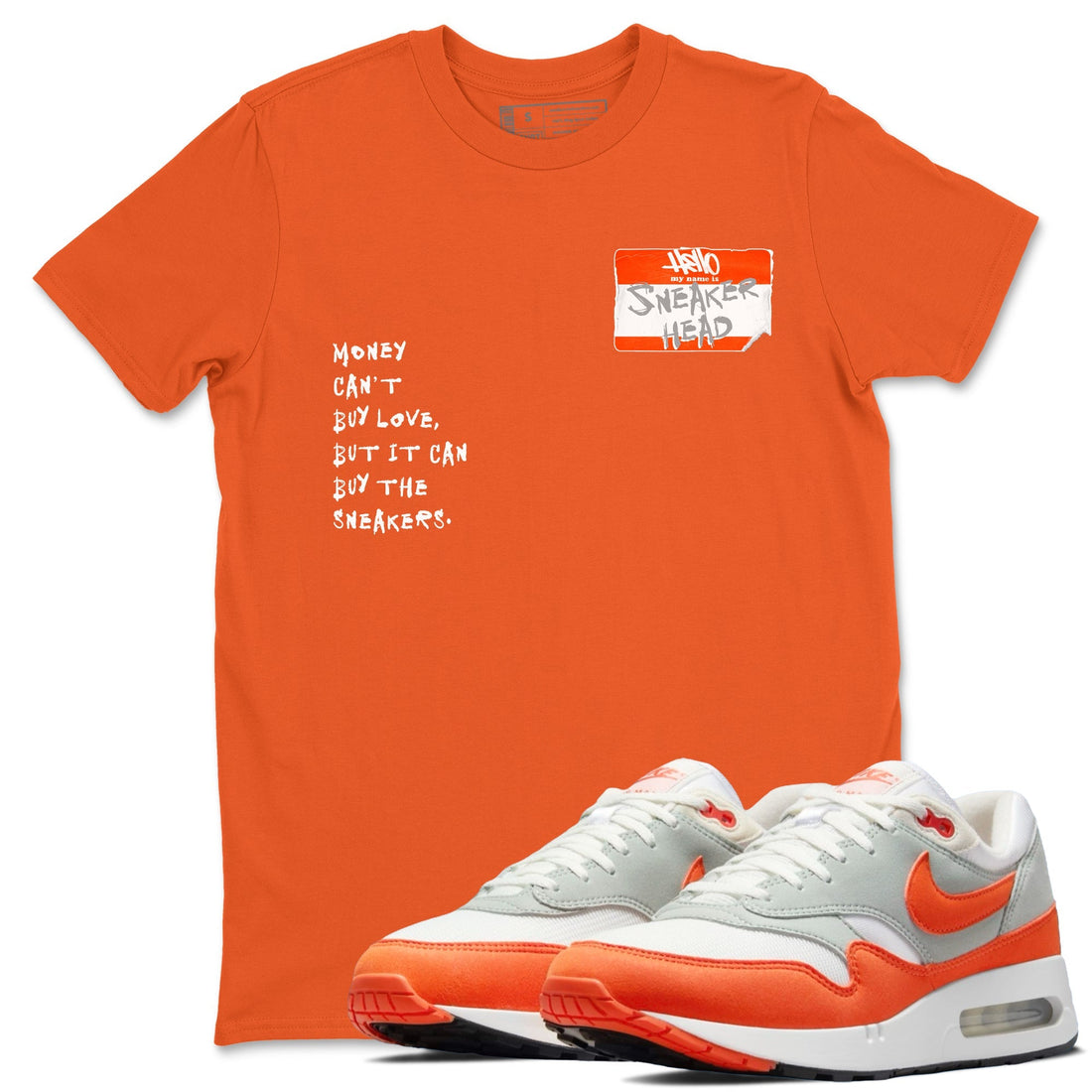 Sneakerhead Badge Sneaker Tees - Air Max 1 Cosmic Clay