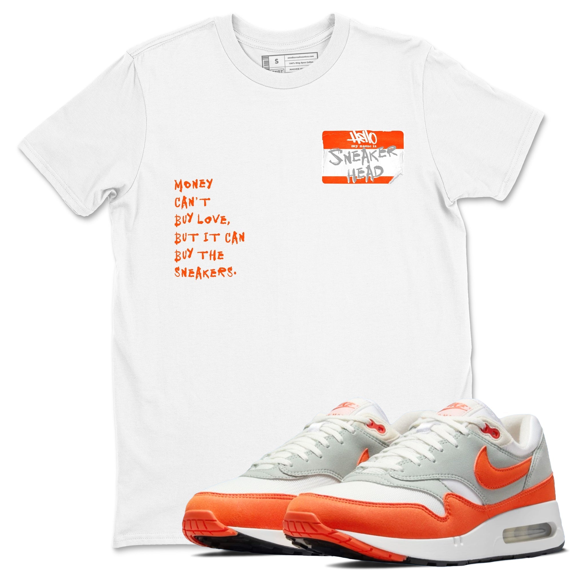 Sneakerhead Badge Sneaker Tees - Air Max 1 Cosmic Clay