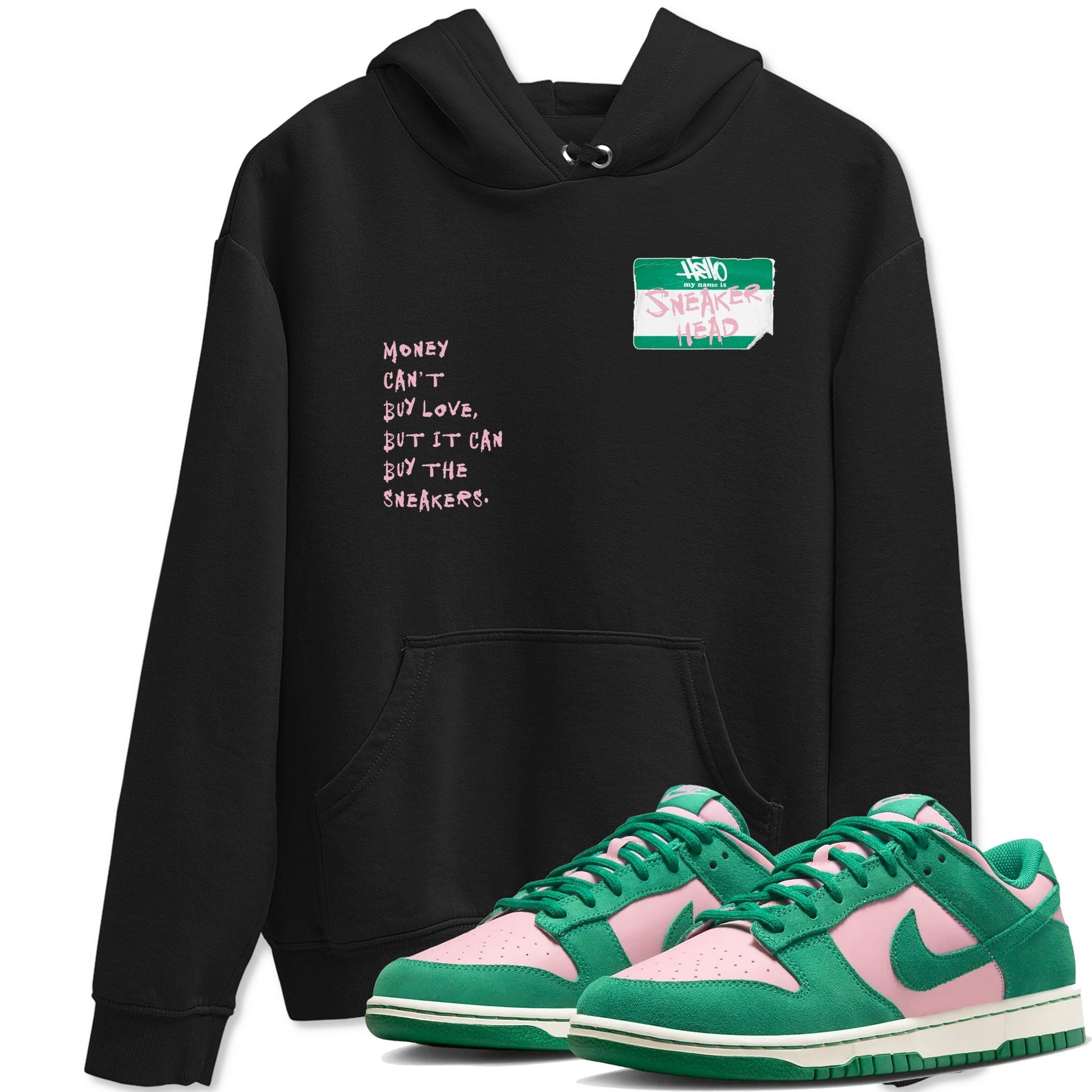 Sneakerhead Badge Sneaker Tees - Dunk Medium Soft Pink Malachite