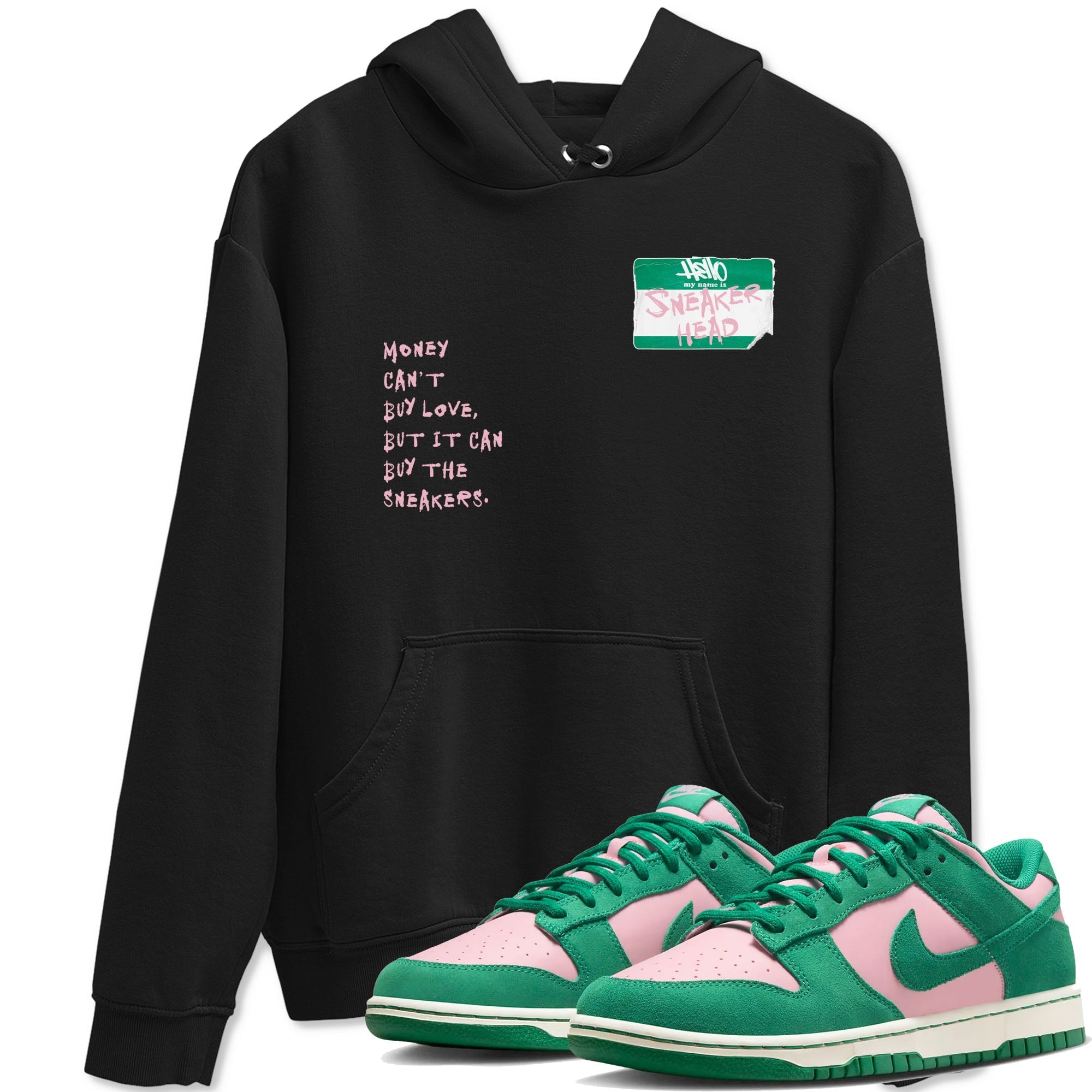 Sneakerhead Badge Sneaker Tees - Dunk Medium Soft Pink Malachite