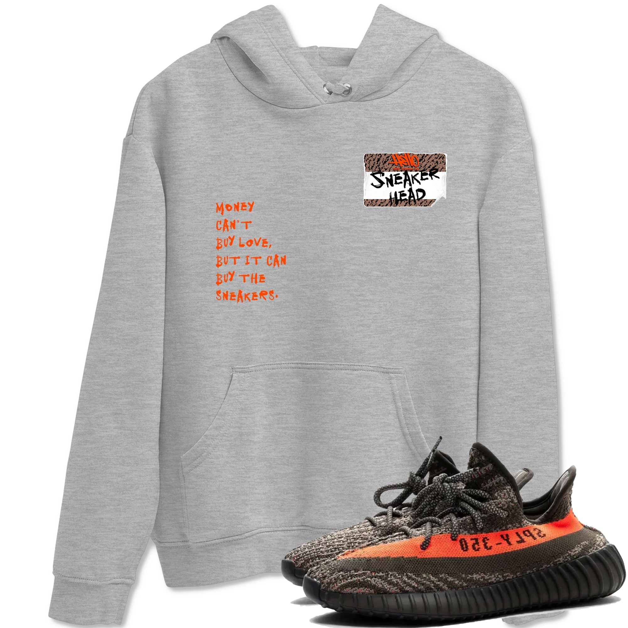 Sneakerhead Badge Sneaker Tees - Yeezy 350 Carbon Beluga