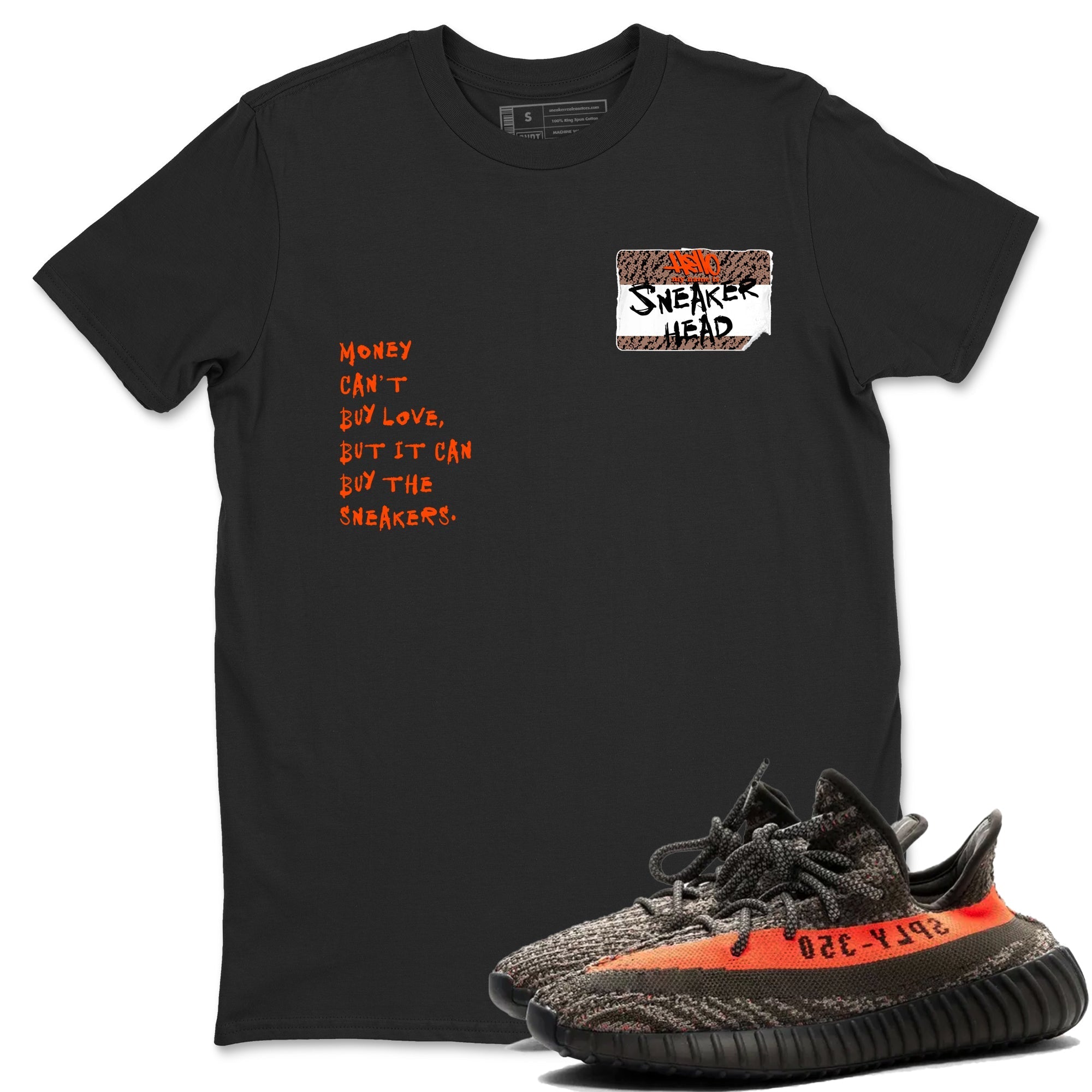 Sneakerhead Badge Sneaker Tees - Yeezy 350 Carbon Beluga