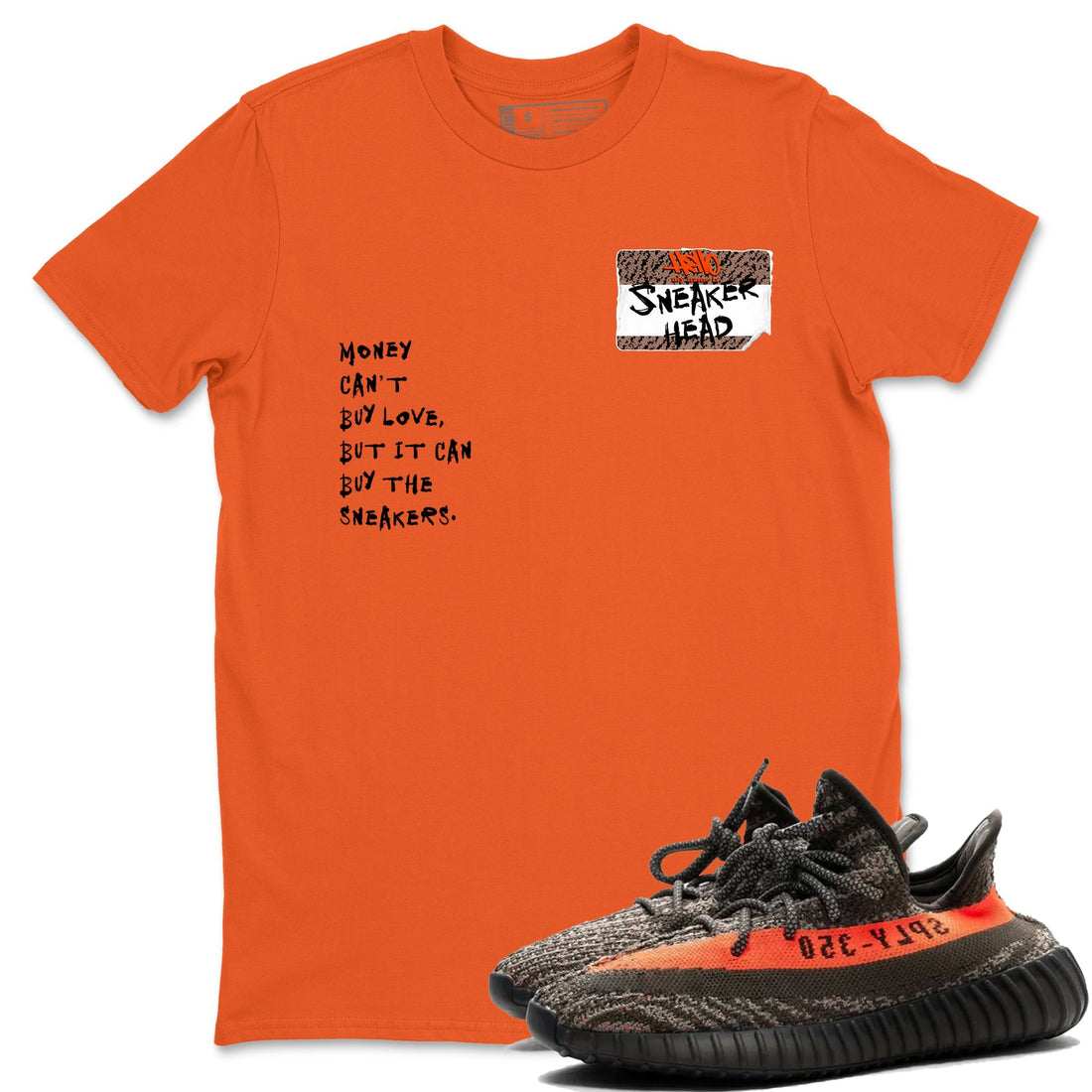 Sneakerhead Badge Sneaker Tees - Yeezy 350 Carbon Beluga
