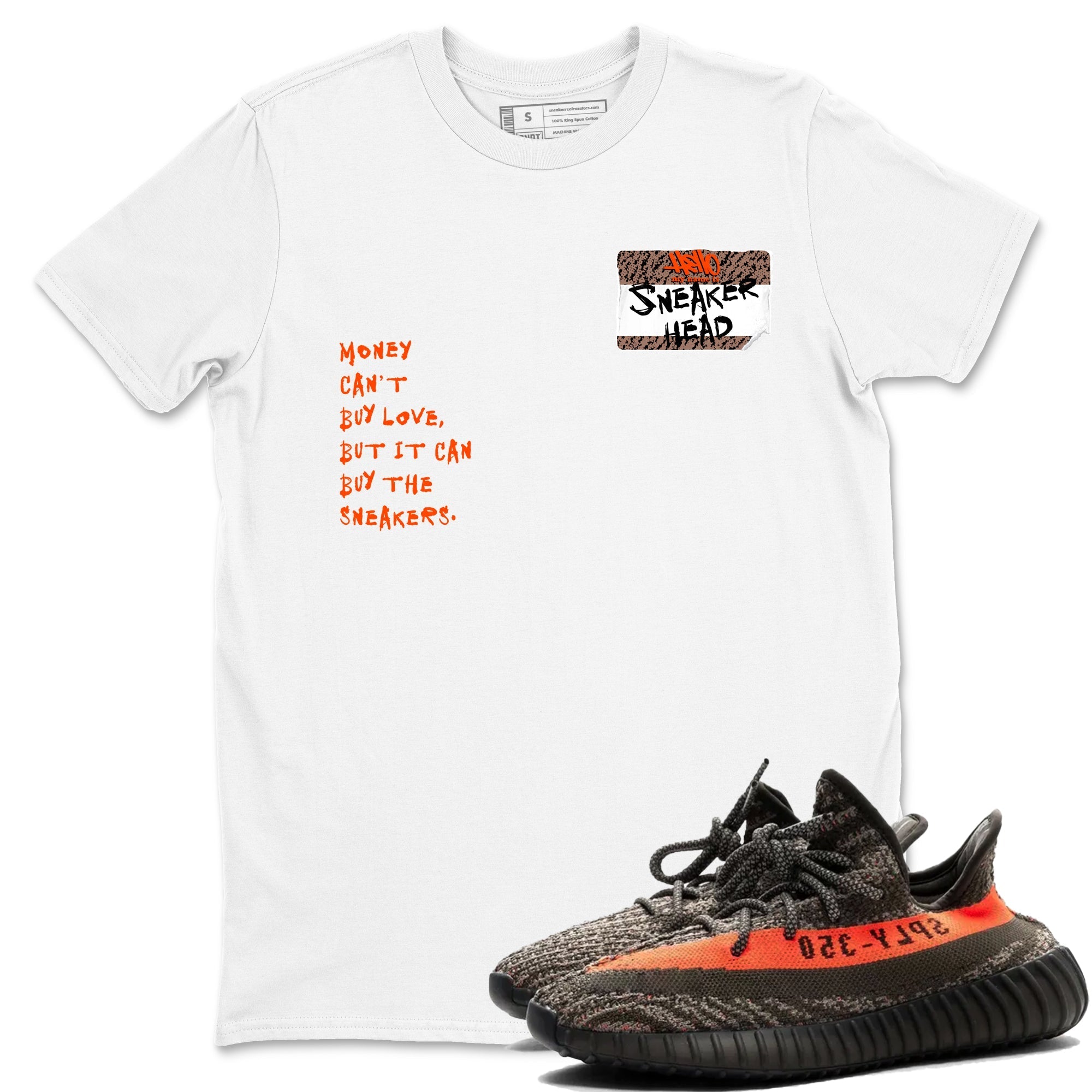 Sneakerhead Badge Sneaker Tees - Yeezy 350 Carbon Beluga