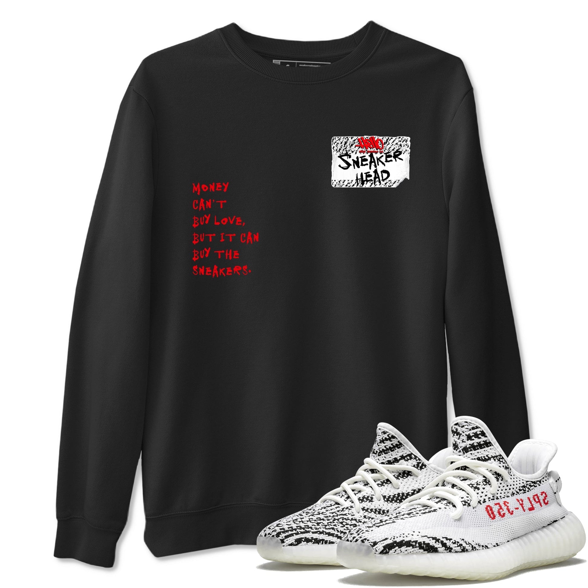 Sneakerhead Badge Sneaker Tees - Yeezy 350 Zebra