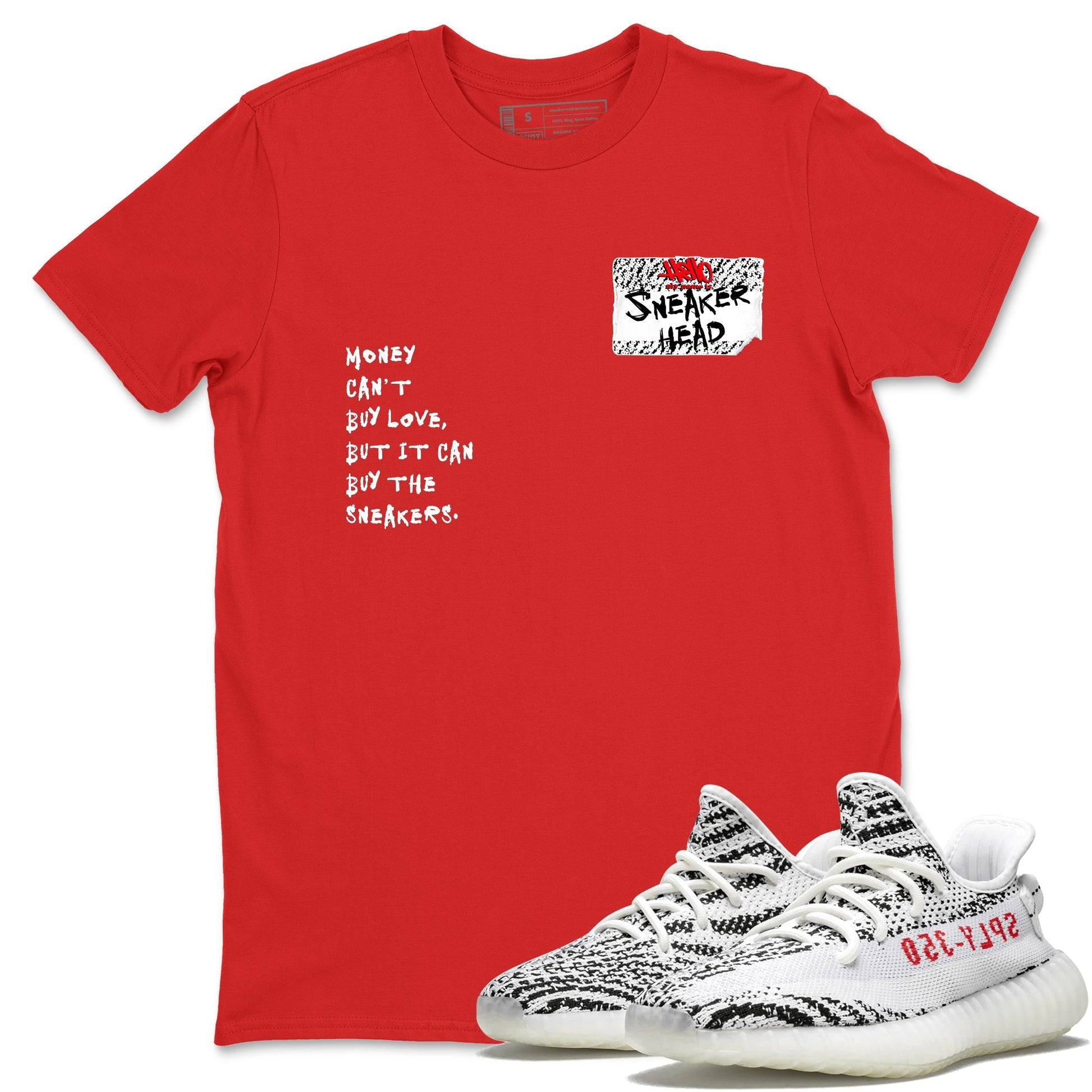 Sneakerhead Badge Sneaker Tees - Yeezy 350 Zebra