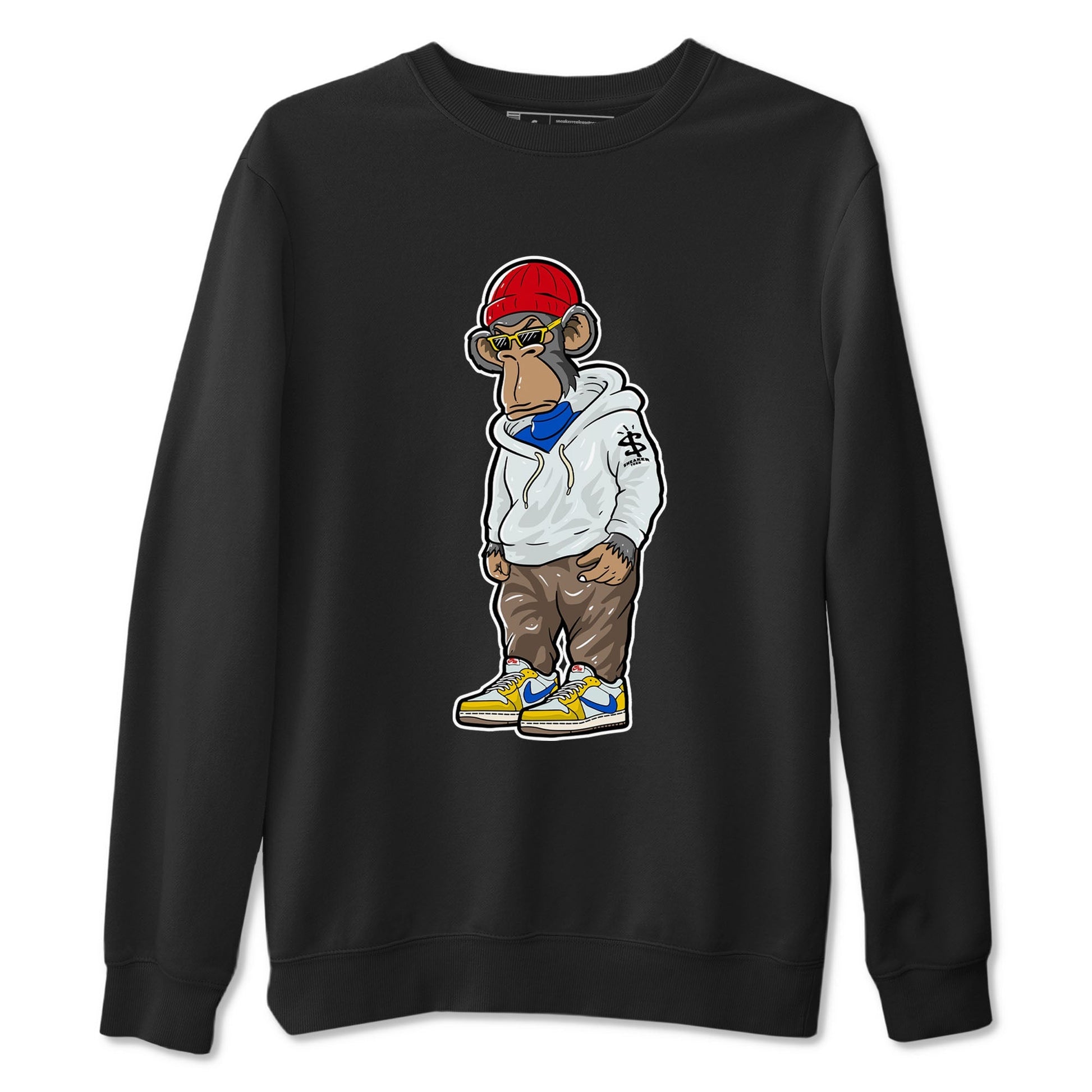 Sneakerhead Monkey Sneaker Tees - Air Jordan 1 Travis Scott Canary