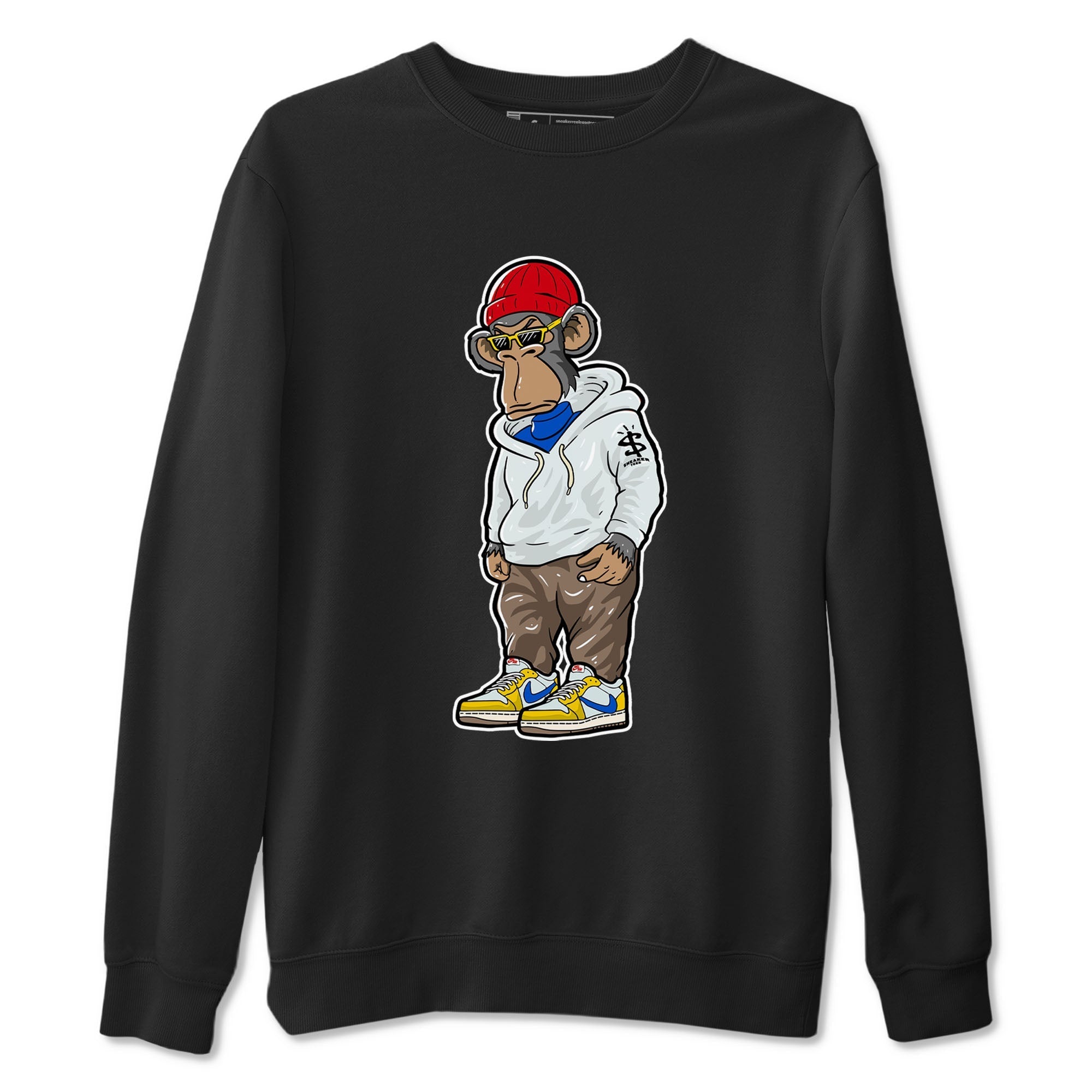 Sneakerhead Monkey Sneaker Tees - Air Jordan 1 Travis Scott Canary