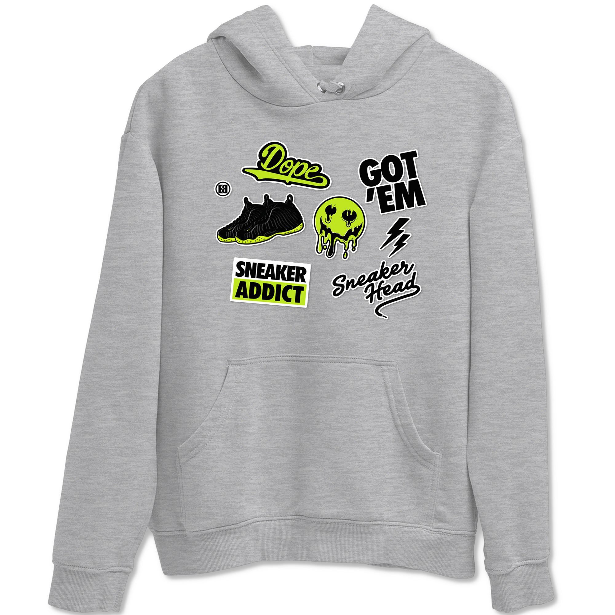 Sneakerhead Sticker Sneaker Tees - Air Foamposite One Black Volt