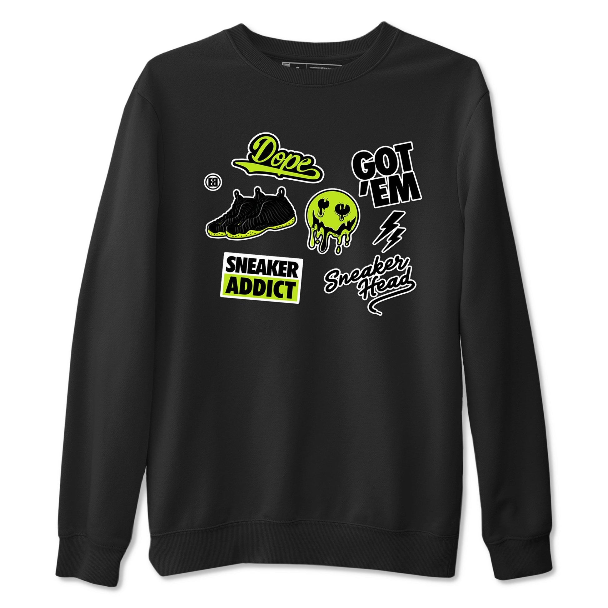 Sneakerhead Sticker Sneaker Tees - Air Foamposite One Black Volt