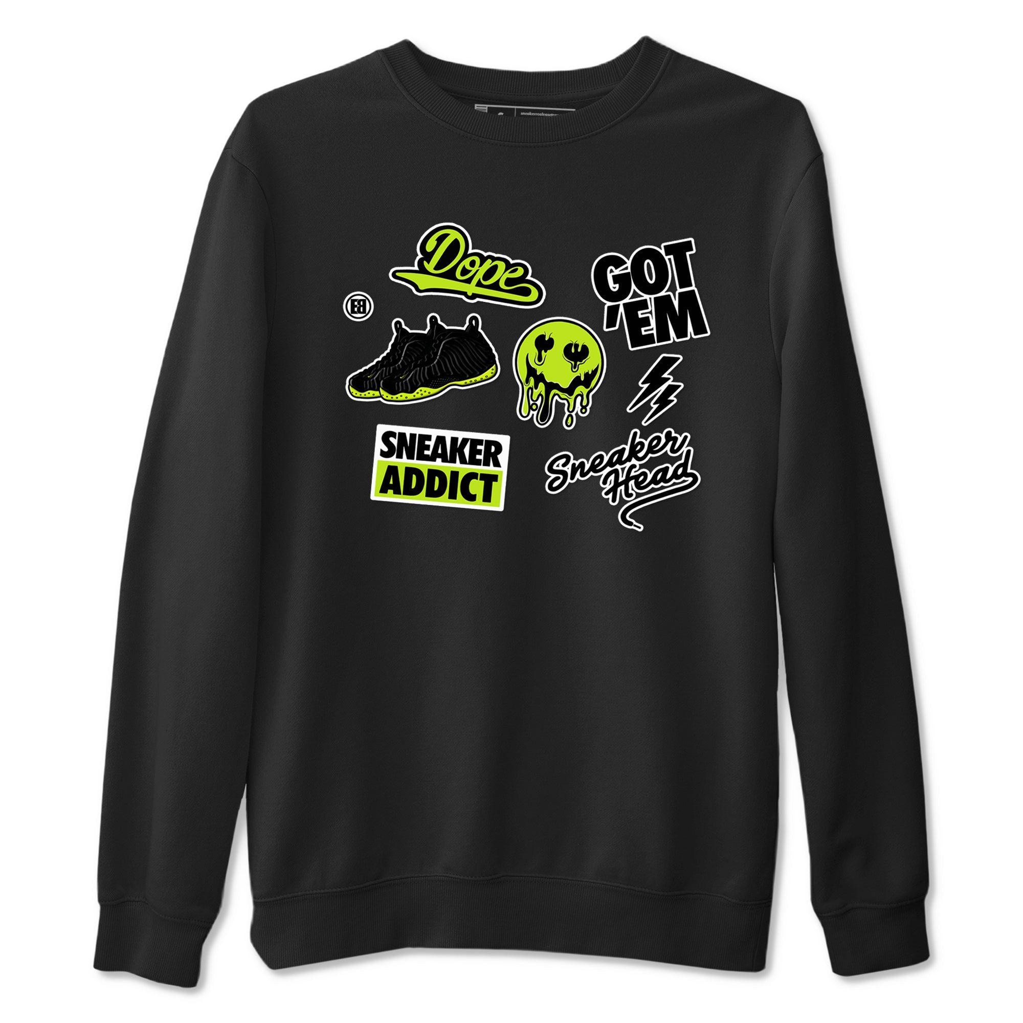Sneakerhead Sticker Sneaker Tees - Air Foamposite One Black Volt