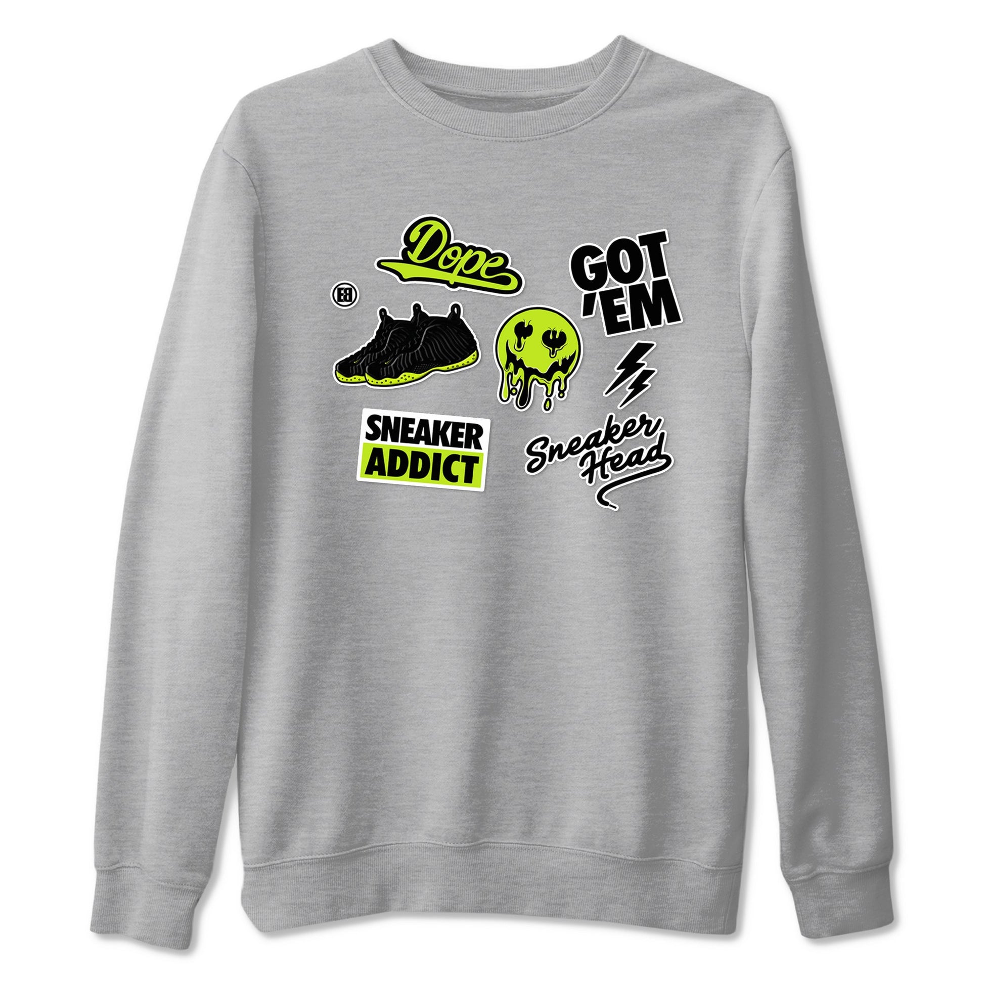 Sneakerhead Sticker Sneaker Tees - Air Foamposite One Black Volt