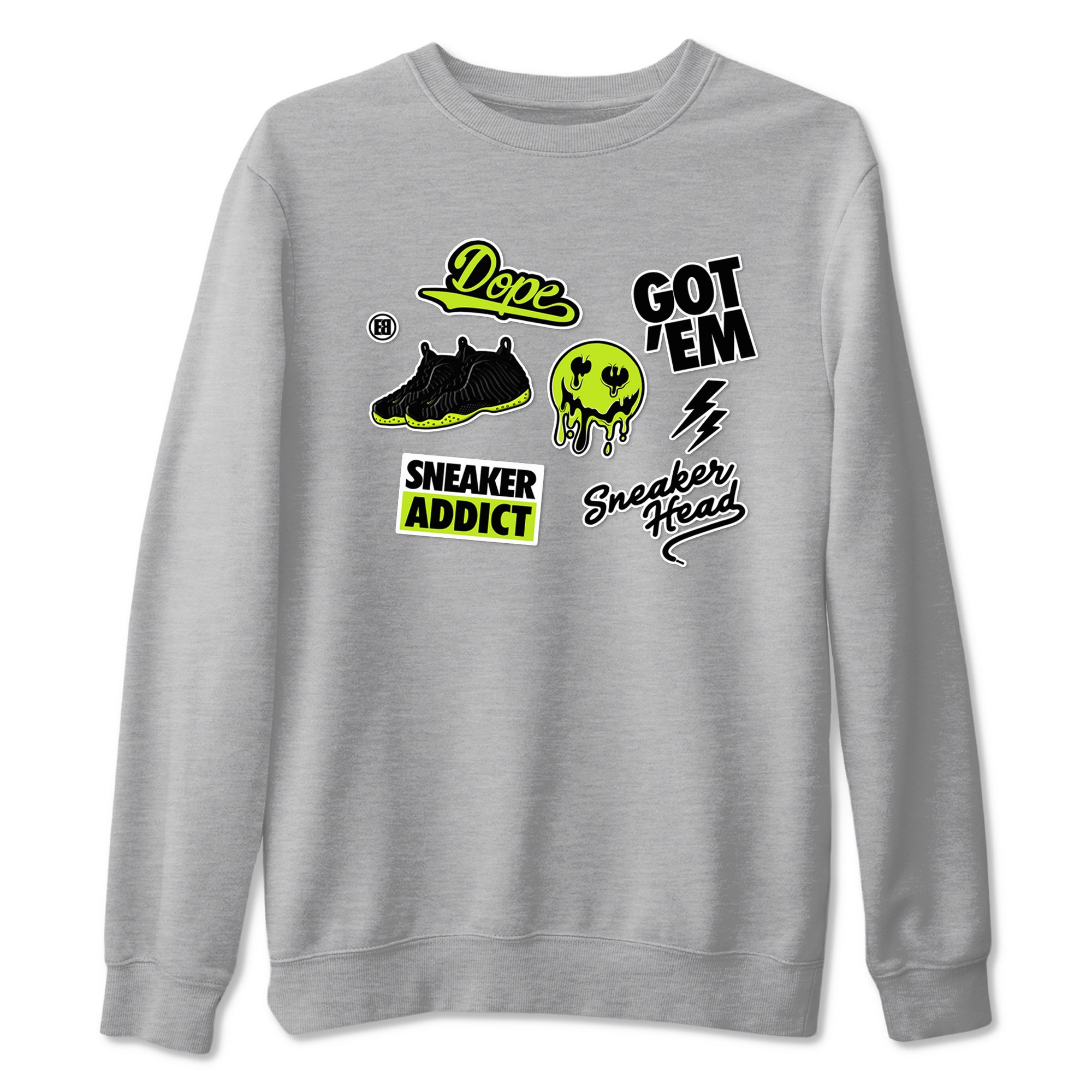 Sneakerhead Sticker Sneaker Tees - Air Foamposite One Black Volt