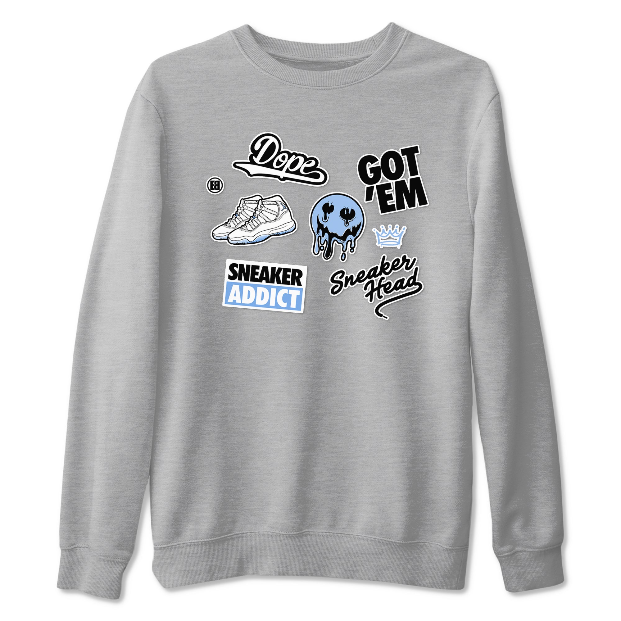 Sneakerhead Sticker Sneaker Tees - Air Jordan 11 Legend Blue