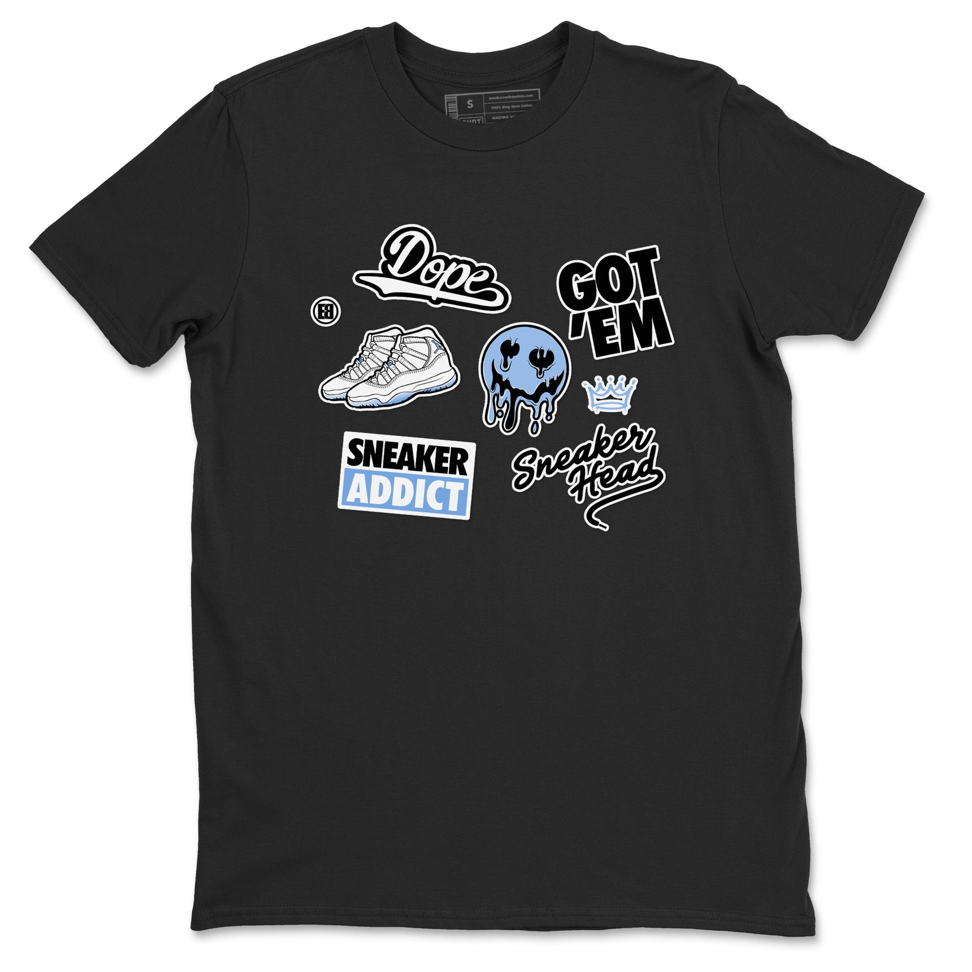 Sneakerhead Sticker Sneaker Tees - Air Jordan 11 Legend Blue