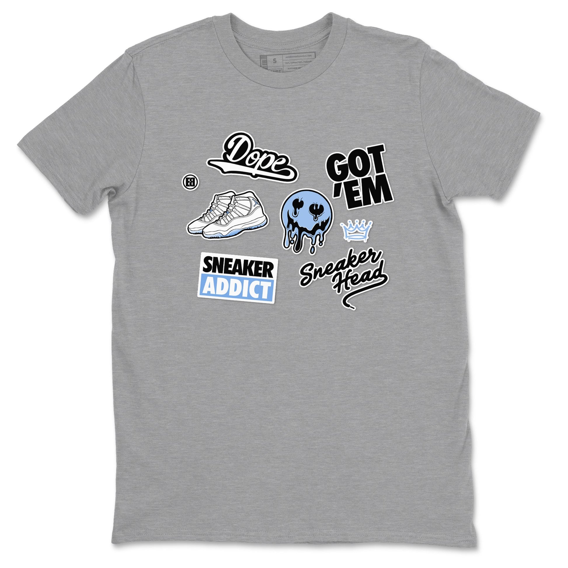 Sneakerhead Sticker Sneaker Tees - Air Jordan 11 Legend Blue
