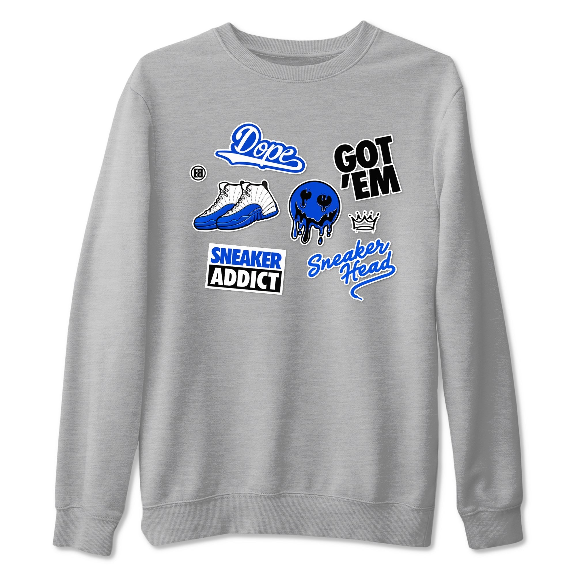Sneakerhead Sticker Sneaker Tees - Air Jordan 12 Blueberry