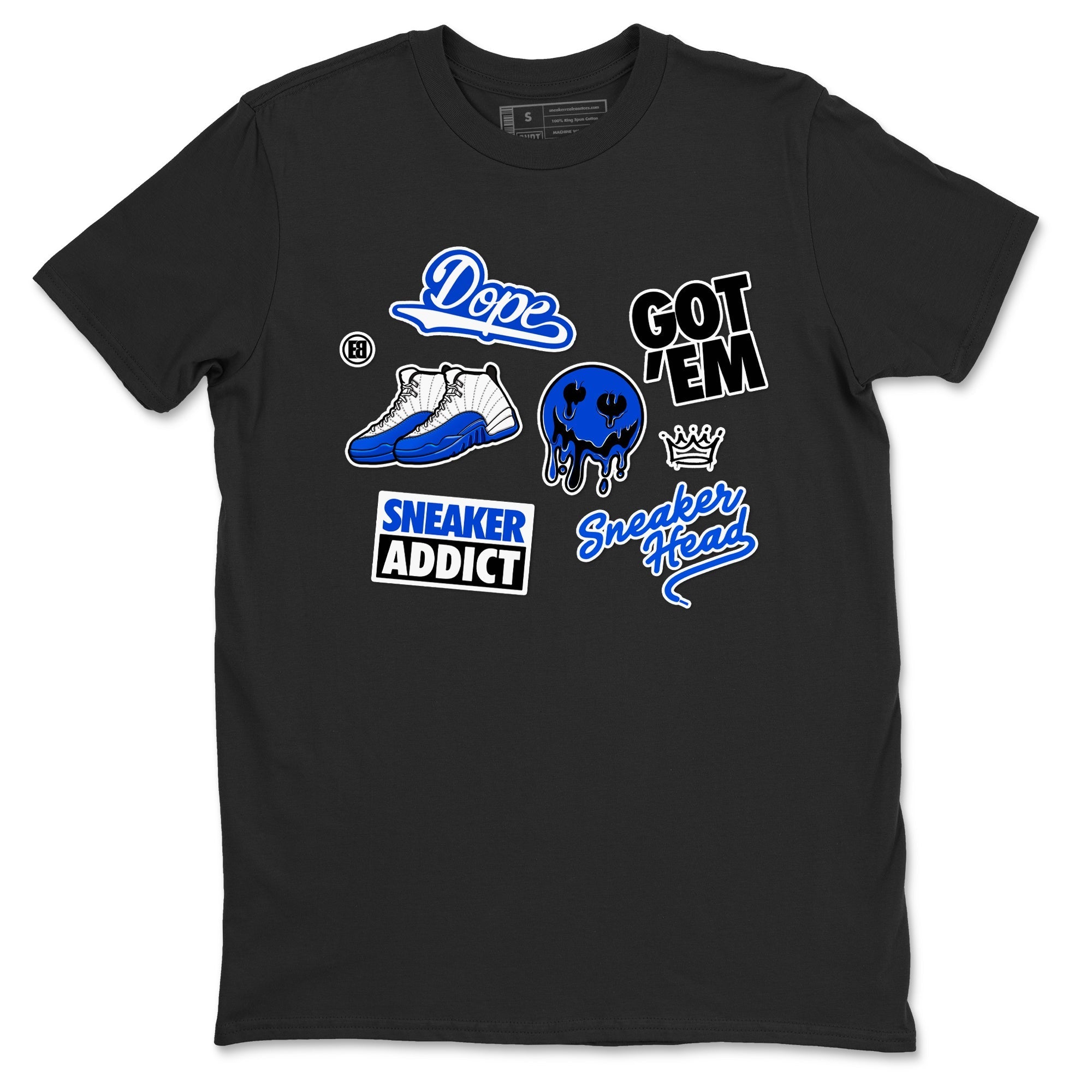 Sneakerhead Sticker Sneaker Tees - Air Jordan 12 Blueberry