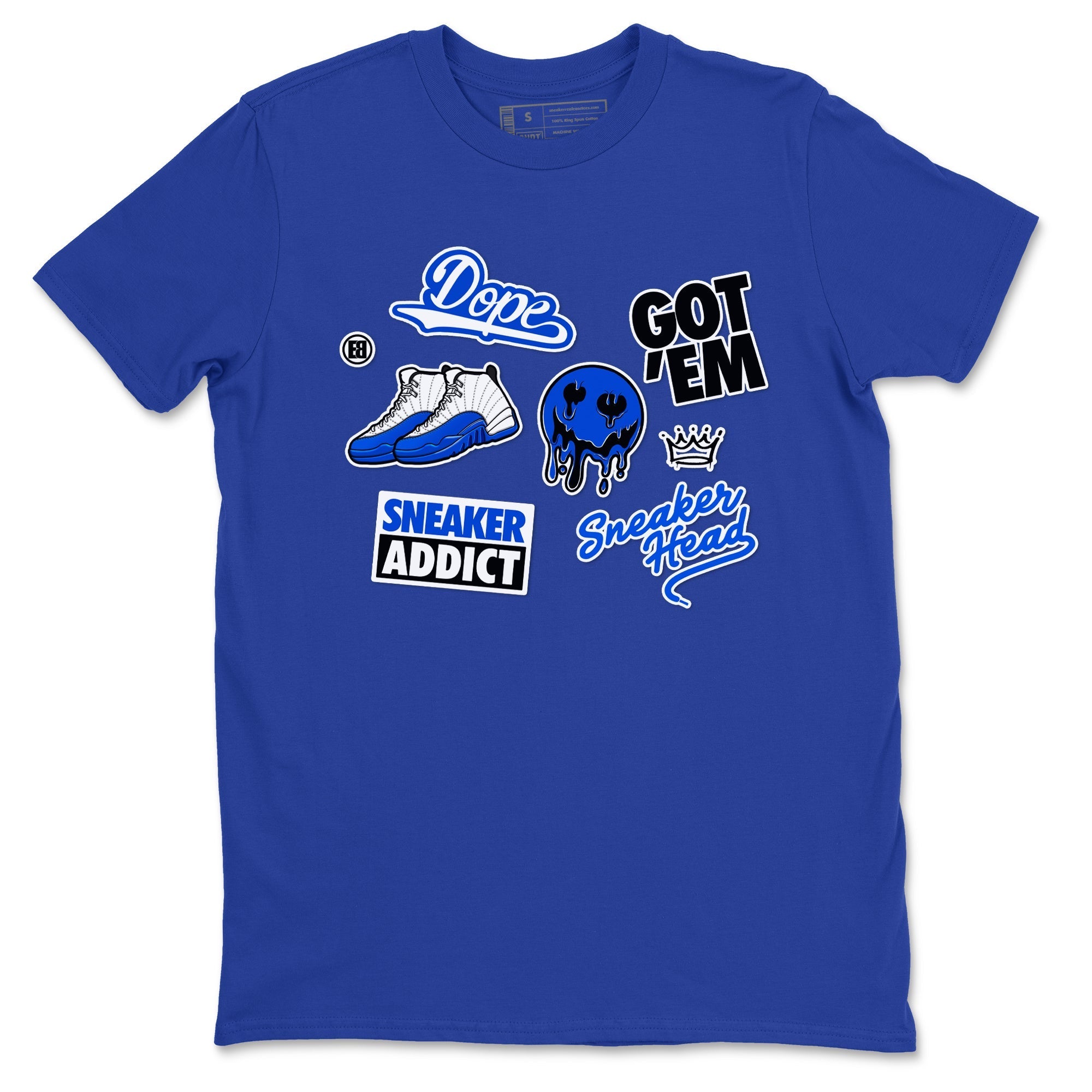 Sneakerhead Sticker Sneaker Tees - Air Jordan 12 Blueberry