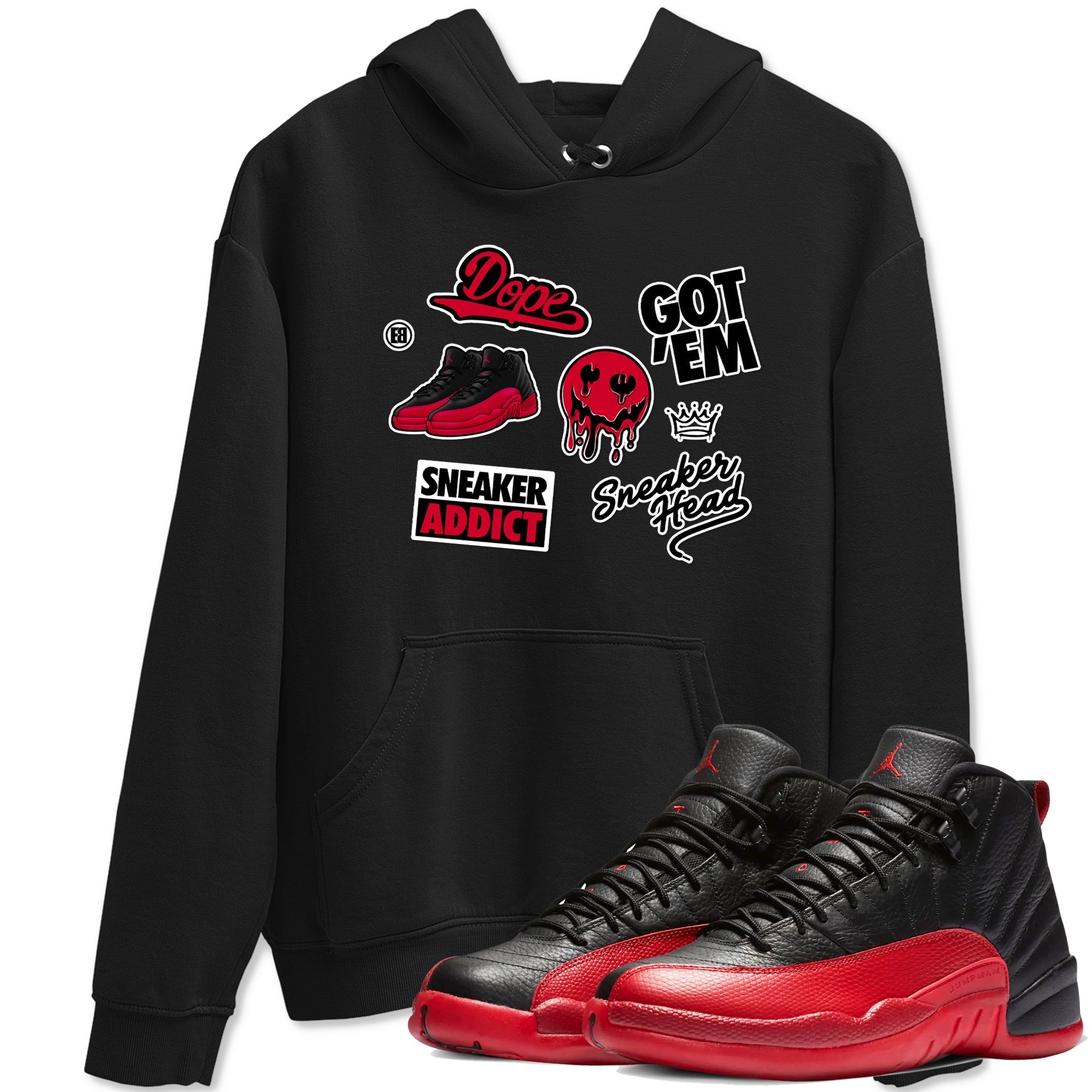 Sneakerhead Sticker Sneaker Tees - Air Jordan 12 Flu Game