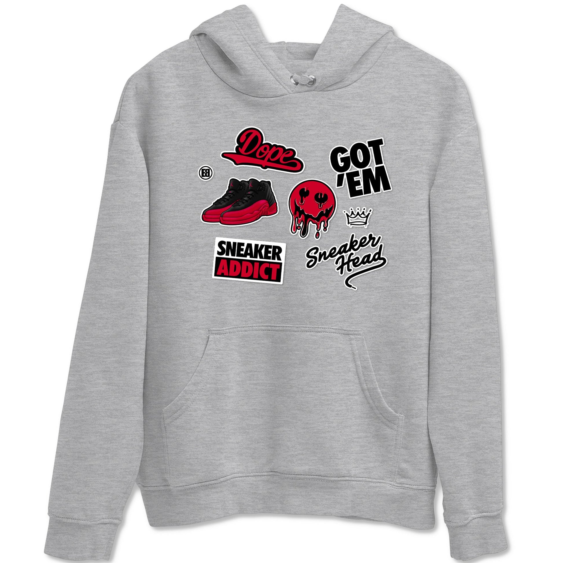 Sneakerhead Sticker Sneaker Tees - Air Jordan 12 Flu Game