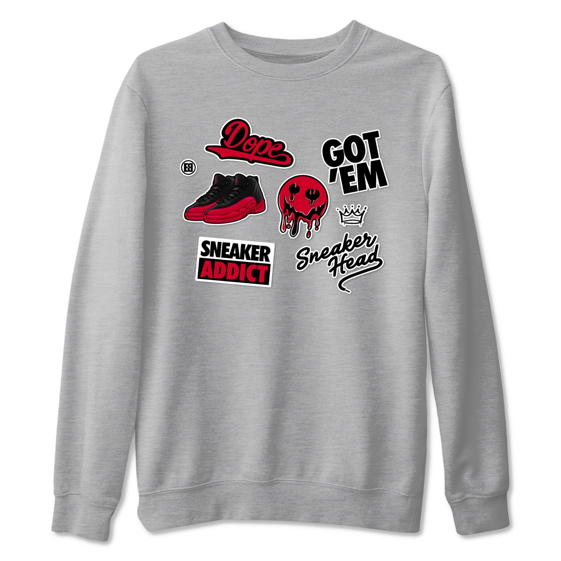 Sneakerhead Sticker Sneaker Tees - Air Jordan 12 Flu Game