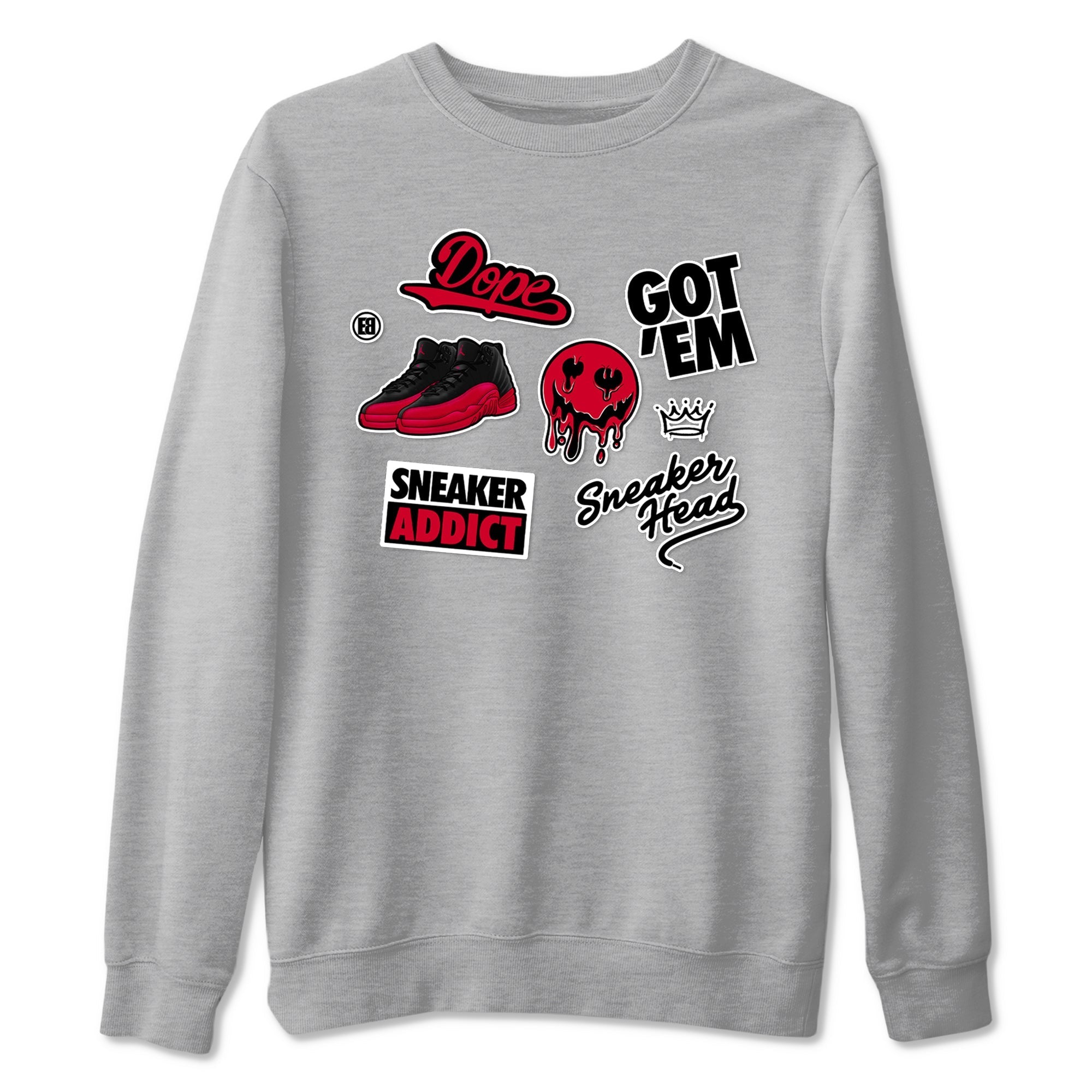 Sneakerhead Sticker Sneaker Tees - Air Jordan 12 Flu Game