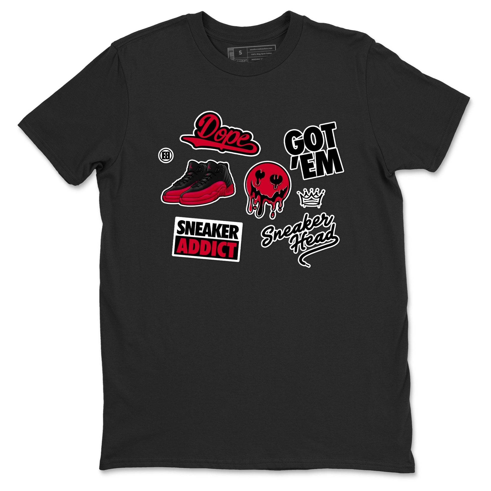 Sneakerhead Sticker Sneaker Tees - Air Jordan 12 Flu Game