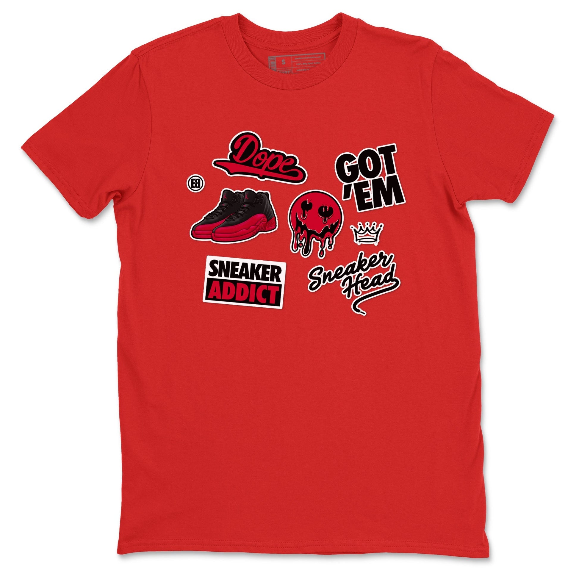 Sneakerhead Sticker Sneaker Tees - Air Jordan 12 Flu Game