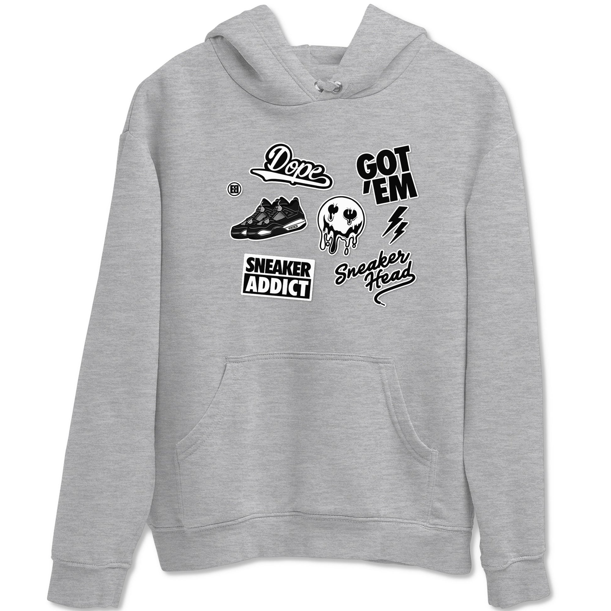 Sneakerhead Sticker Sneaker Tees - Air Jordan 4 White Thunder
