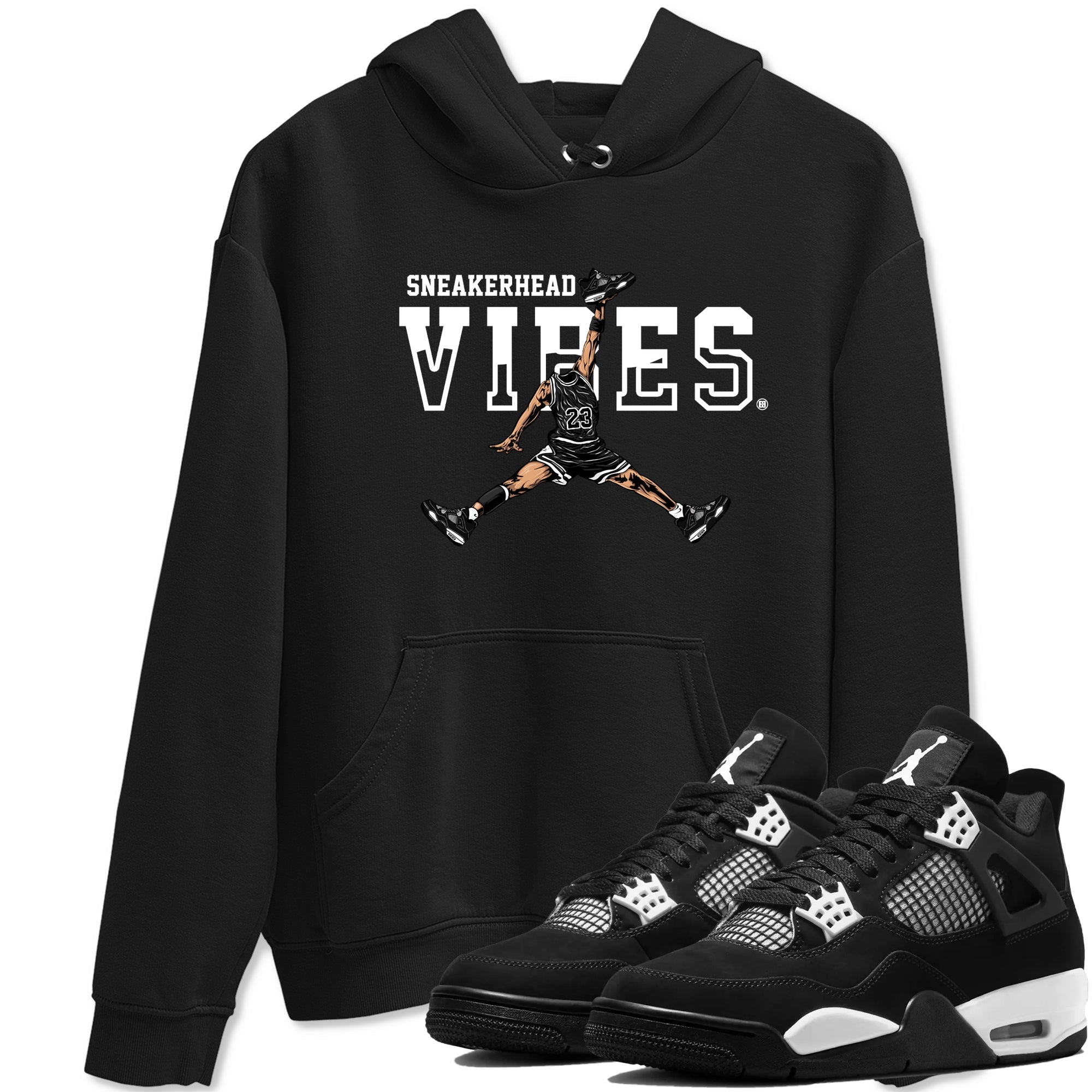 Sneakerhead Vibes Sneaker Tees - Air Jordan 4 White Thunder