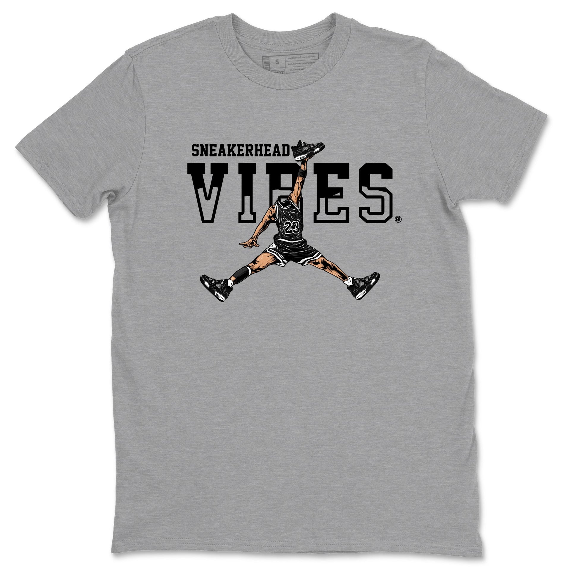 Sneakerhead Vibes Sneaker Tees - Air Jordan 4 White Thunder
