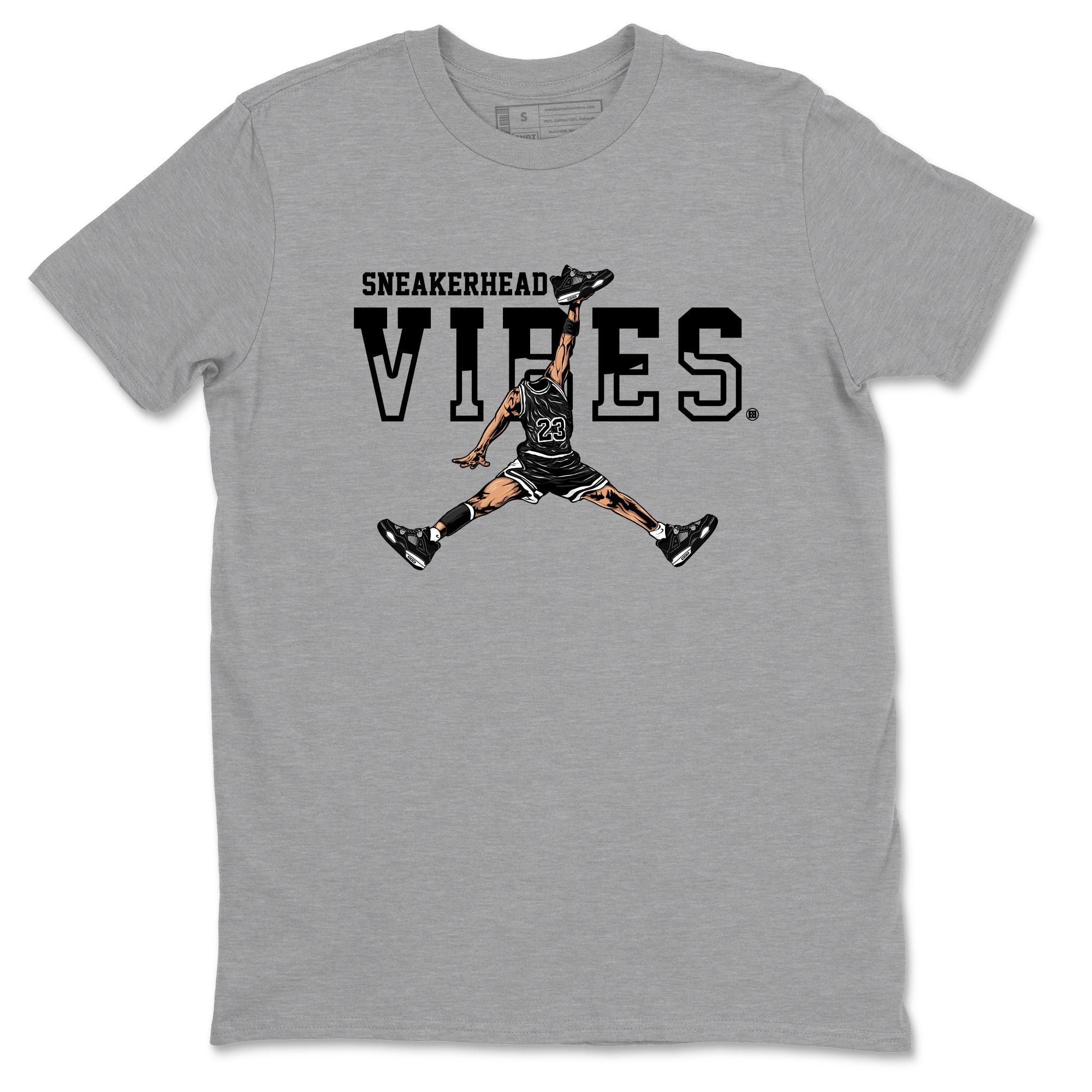 Sneakerhead Vibes Sneaker Tees - Air Jordan 4 White Thunder