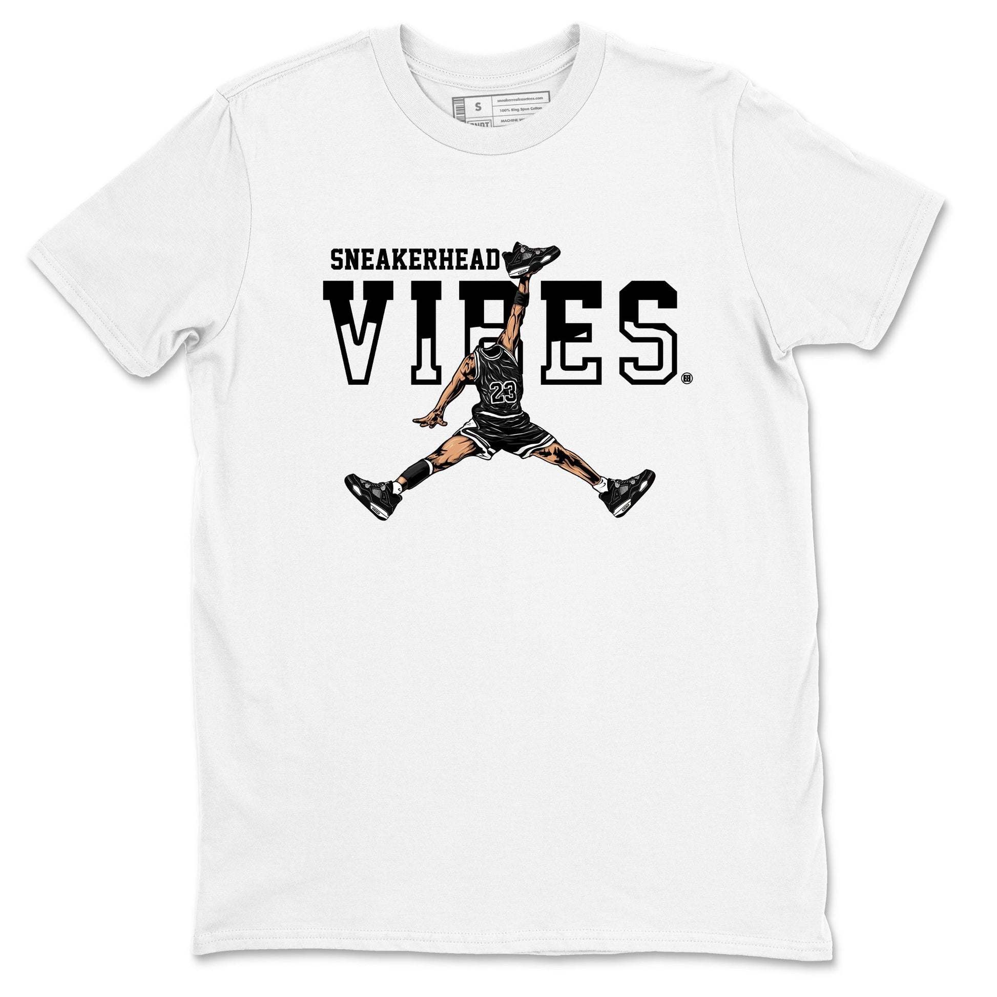 Sneakerhead Vibes Sneaker Tees - Air Jordan 4 White Thunder